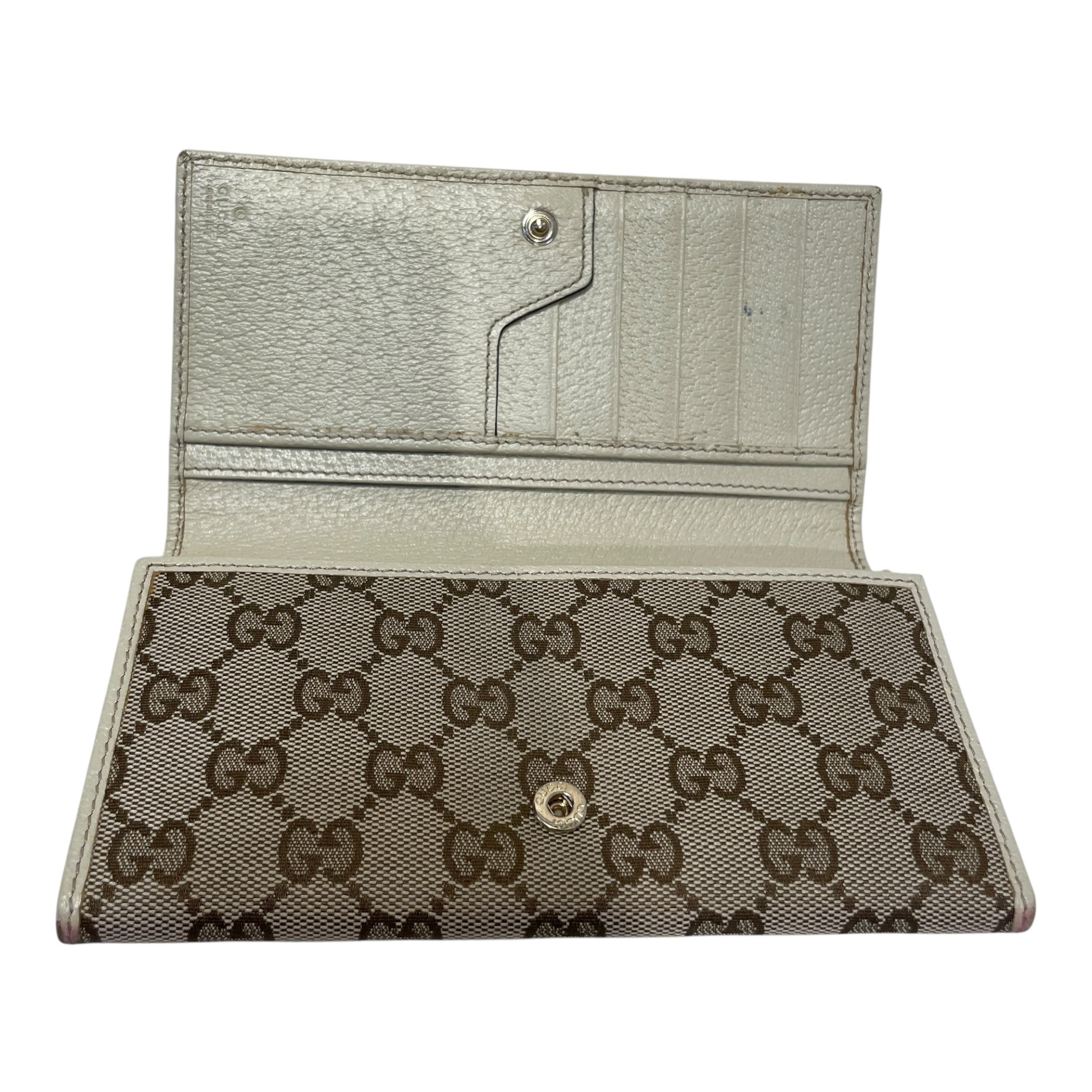 GUCCI/Wallet/Monogram/Cotton/BRW/L's/Gucissima Trifold Wallet view 4