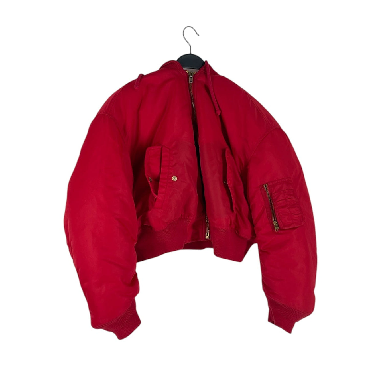 VETEMENTS/Puffer Jkt/S/Polyester/RED/AW16 CROPPED MA-1 BOMBER view 1