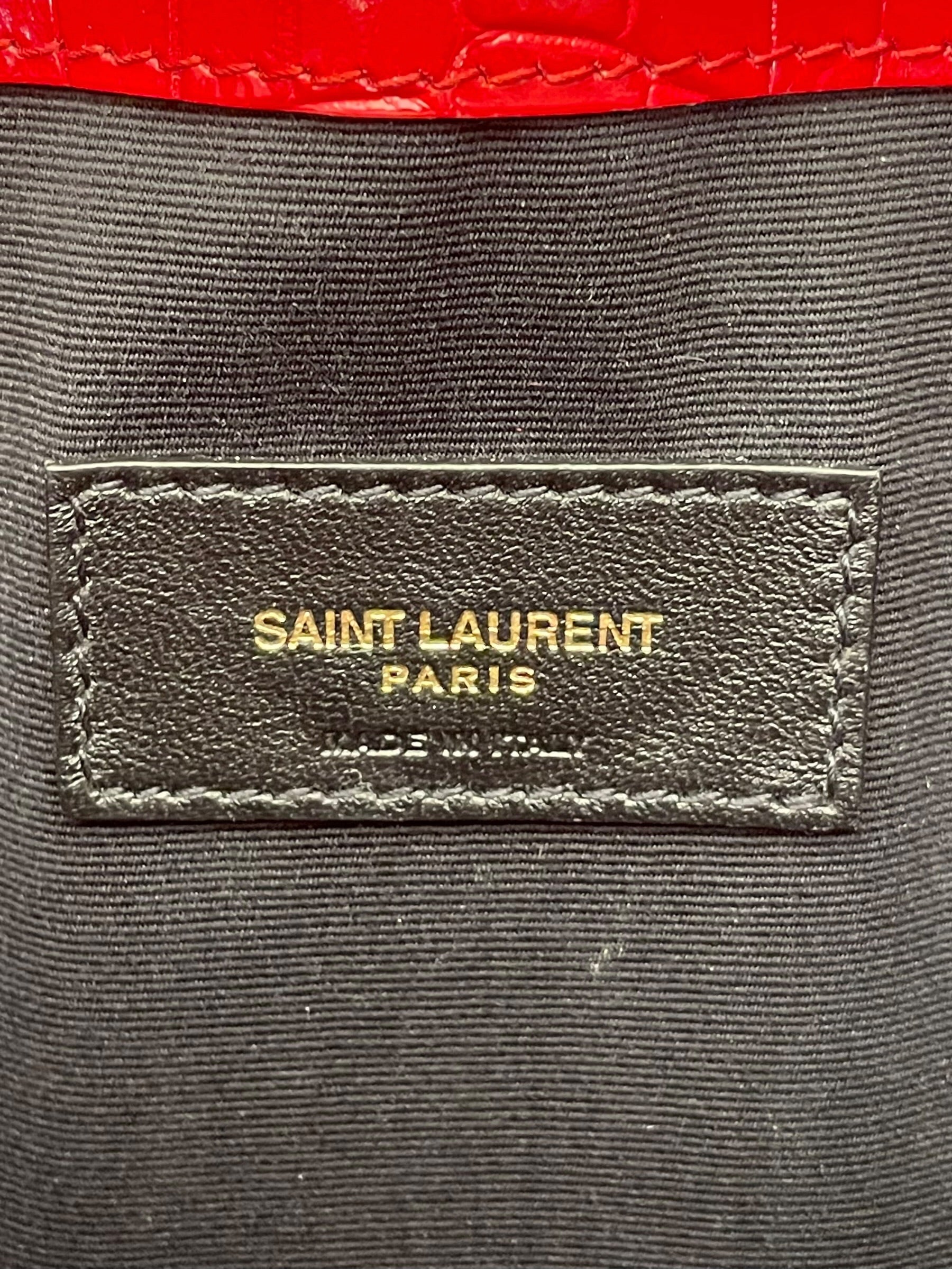 SAINT LAURENT/Pouch/Croco Embossed uptown view 5