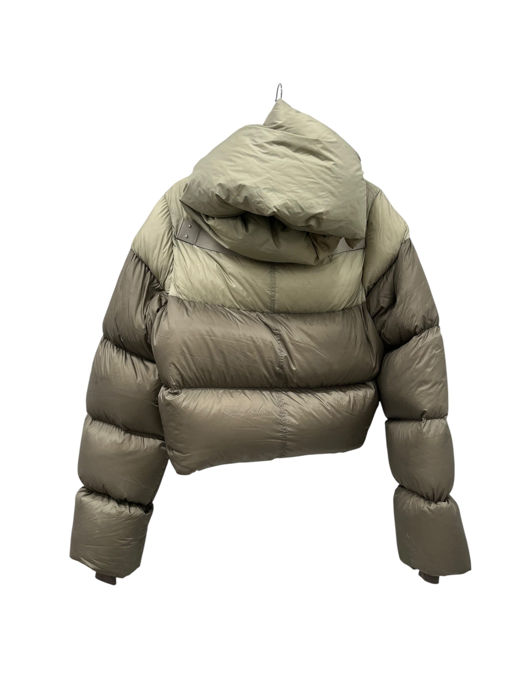 Rick Owens/Jacket/4/Nylon/BEG/FUNNEL NECK HALF CREAM/TAN view 2
