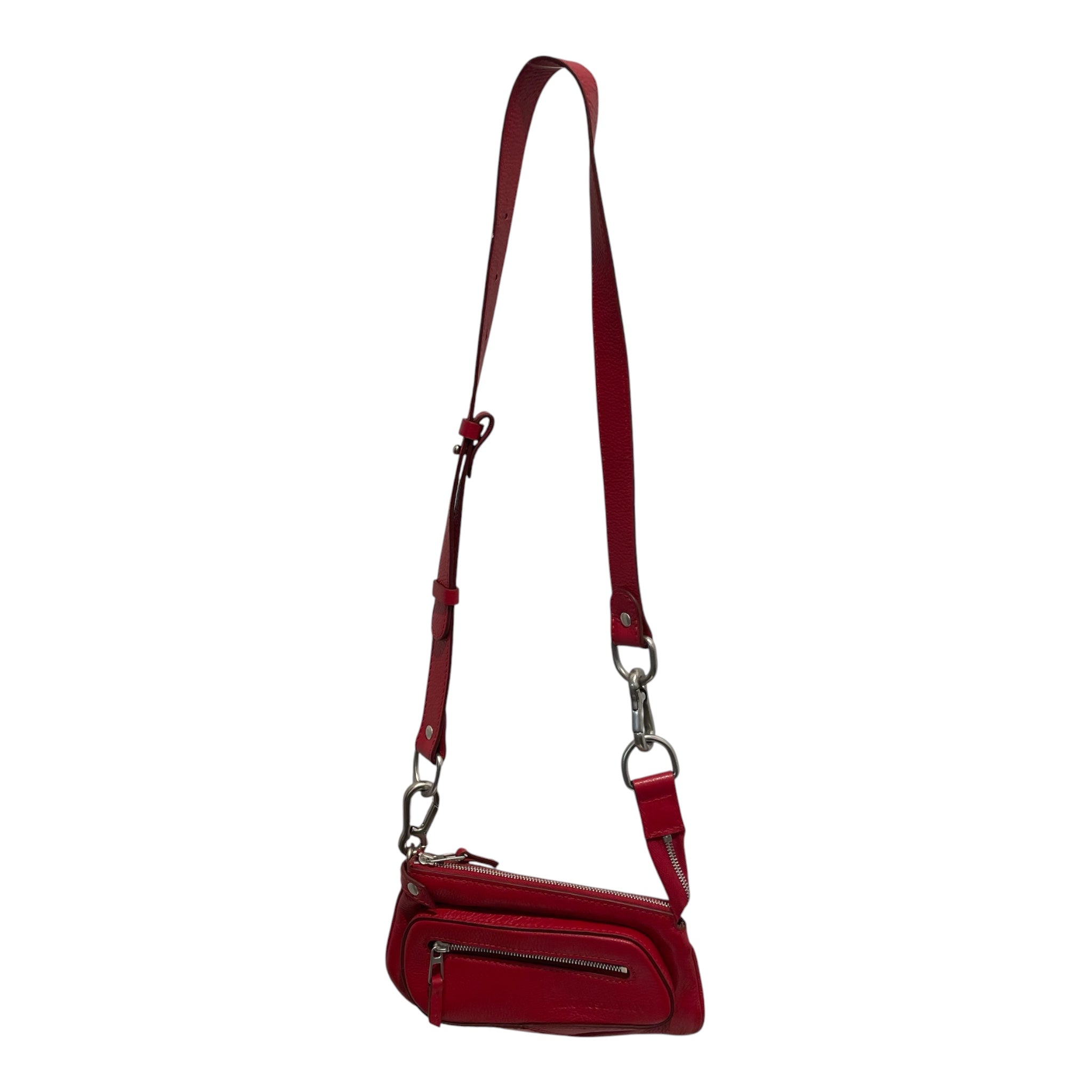 Kiko Kostadinov/Fanny Pack/Leather/RED/CROSS BODY view 1