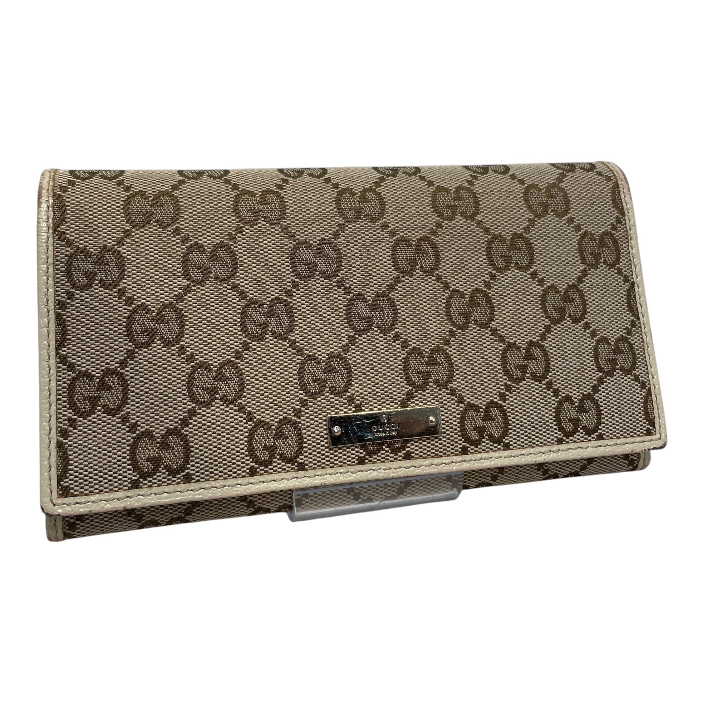 GUCCI/Wallet/Monogram/Cotton/BRW/L's/Gucissima Trifold Wallet view 1