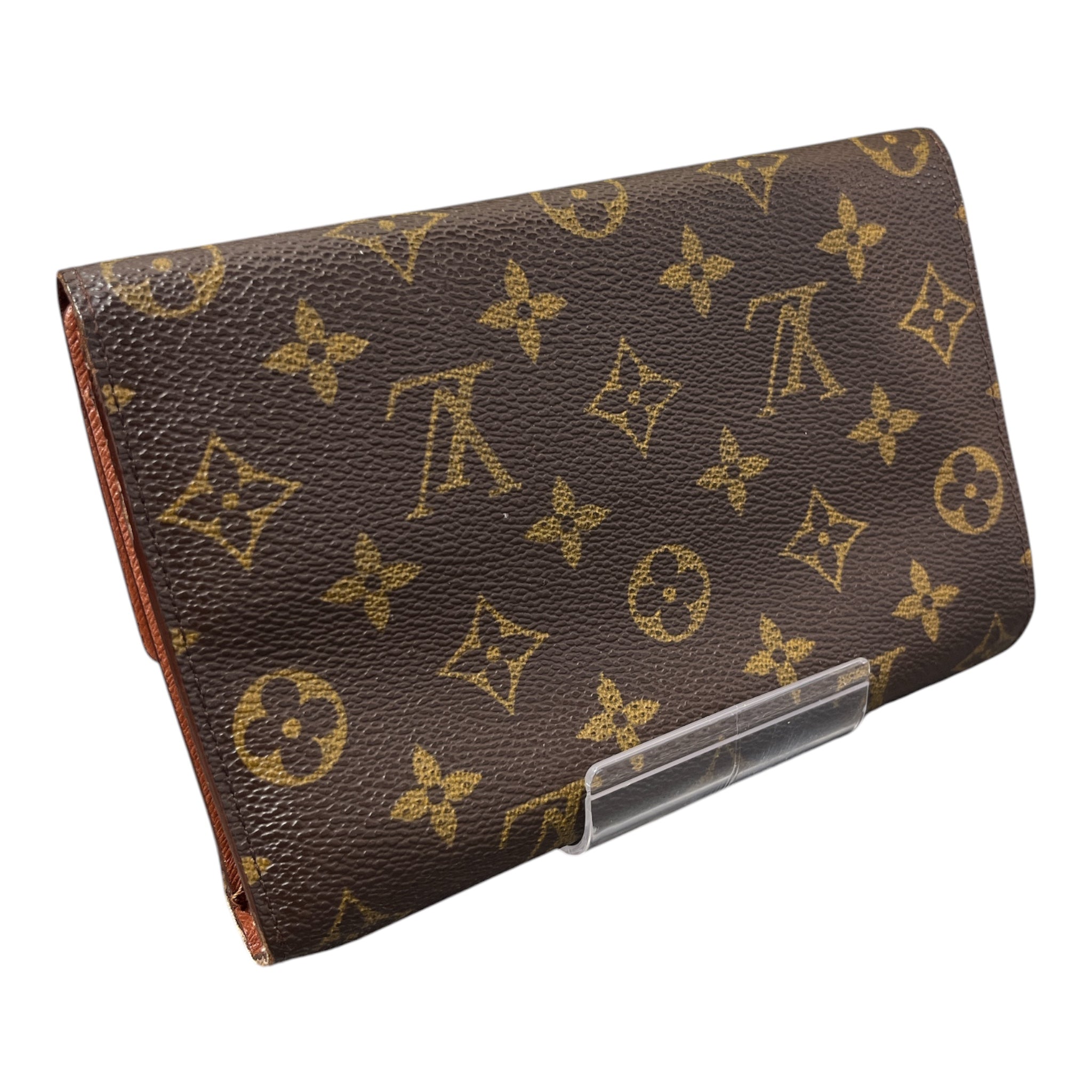 LOUIS VUITTON/Trifold Wallet/Monogram/Leather/BRW/L's/ view 2
