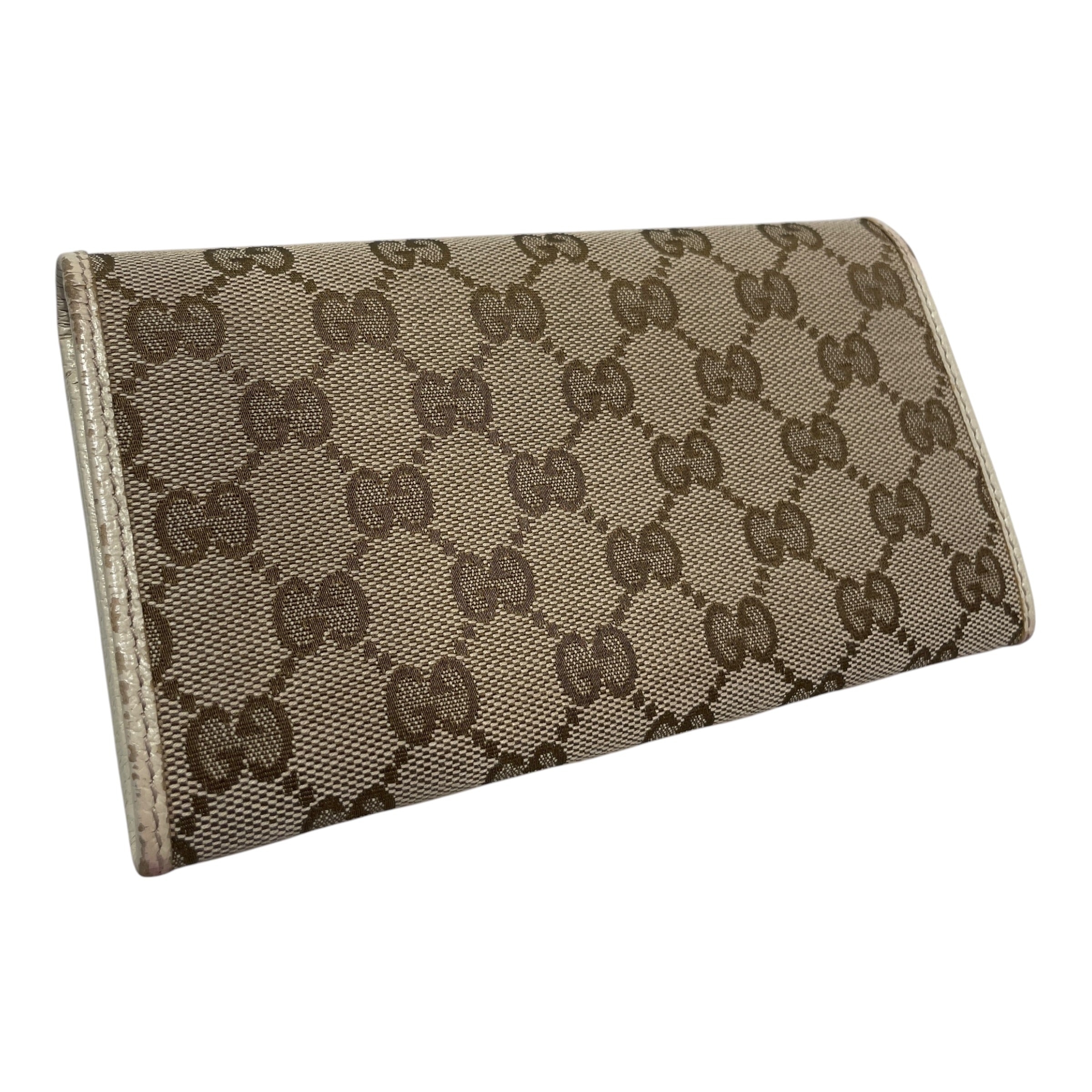 GUCCI/Wallet/Monogram/Cotton/BRW/L's/Gucissima Trifold Wallet view 2