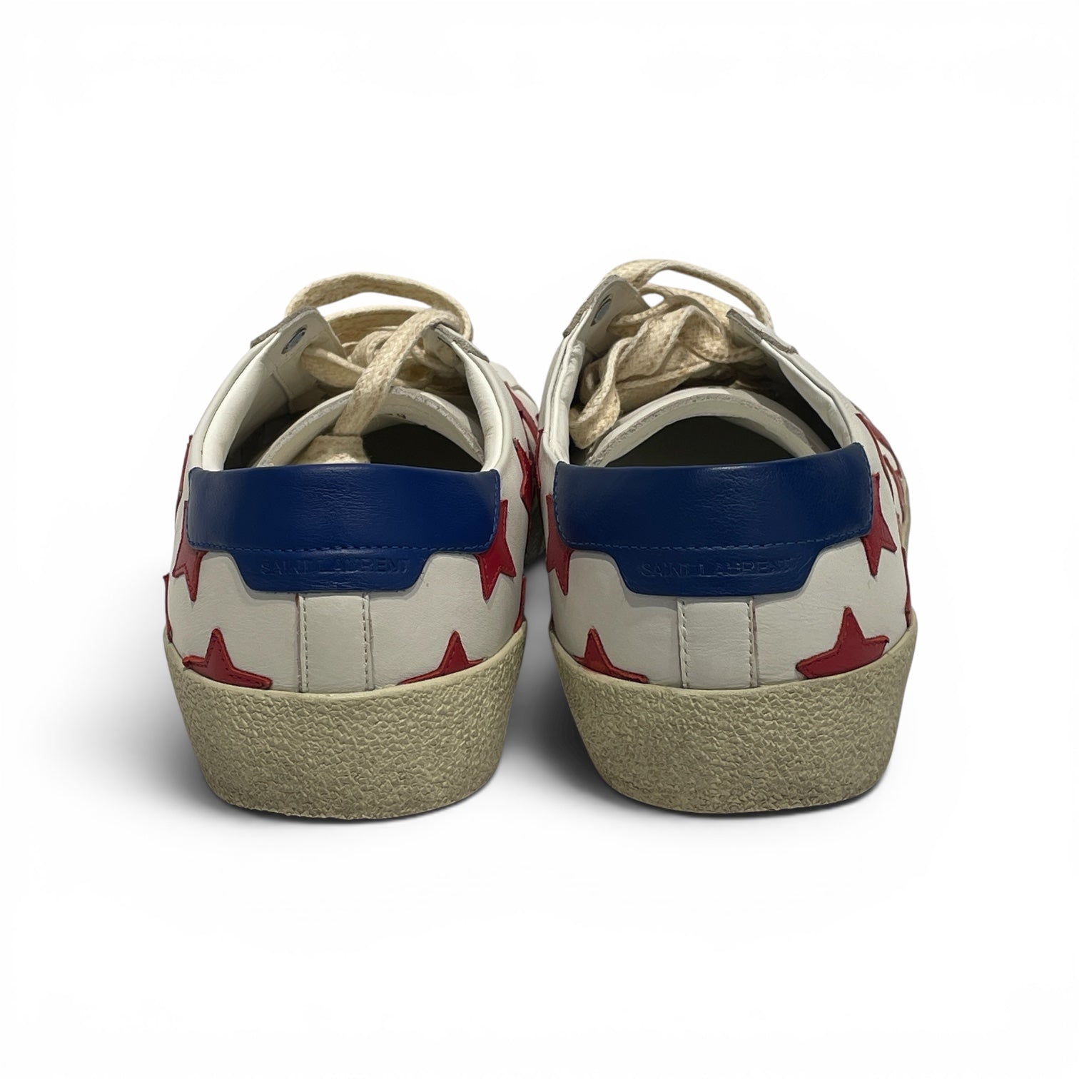 YVES SAINT LAURENT/Low-Sneakers/EU 40/WHT/DE 549539 Red Stars view 3