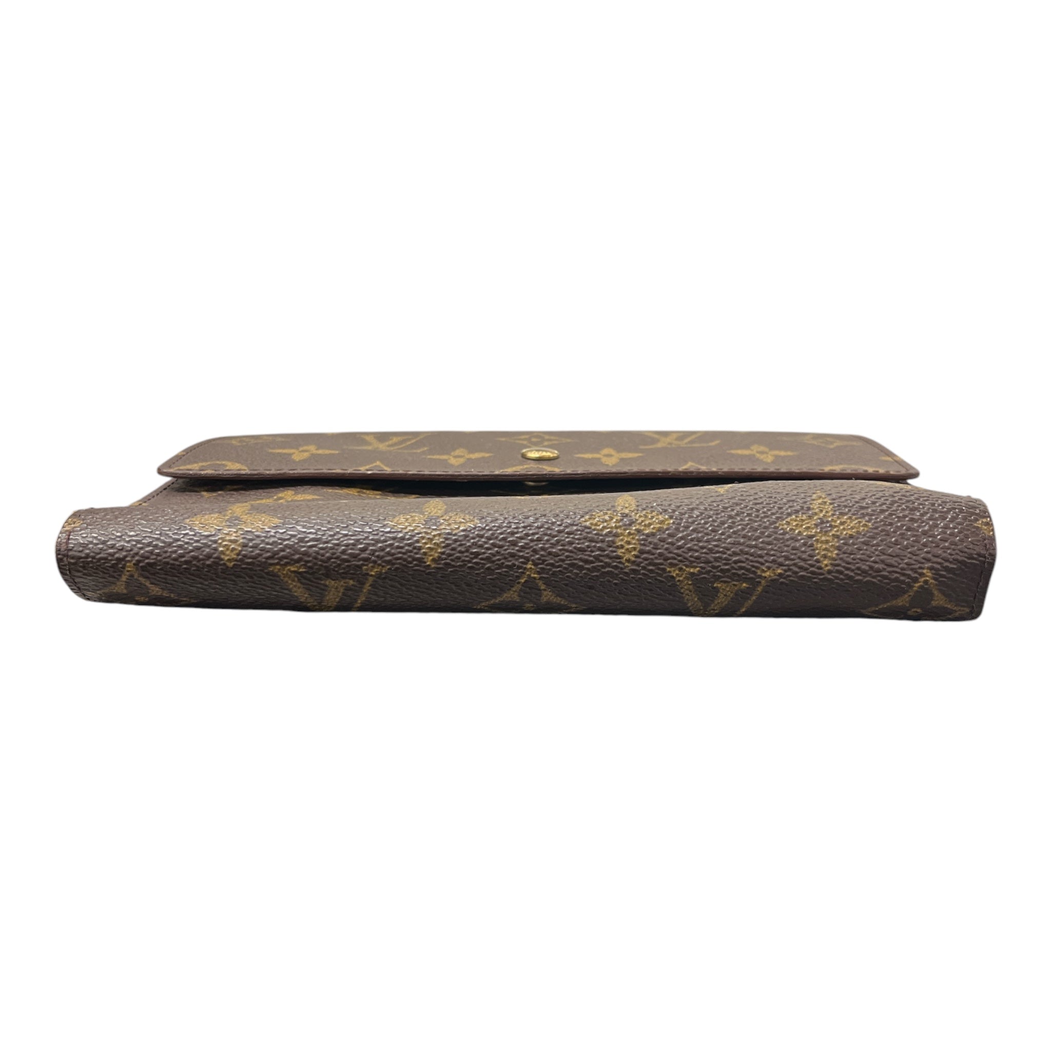 LOUIS VUITTON/Trifold Wallet/Monogram/Leather/BRW/L's/ view 3