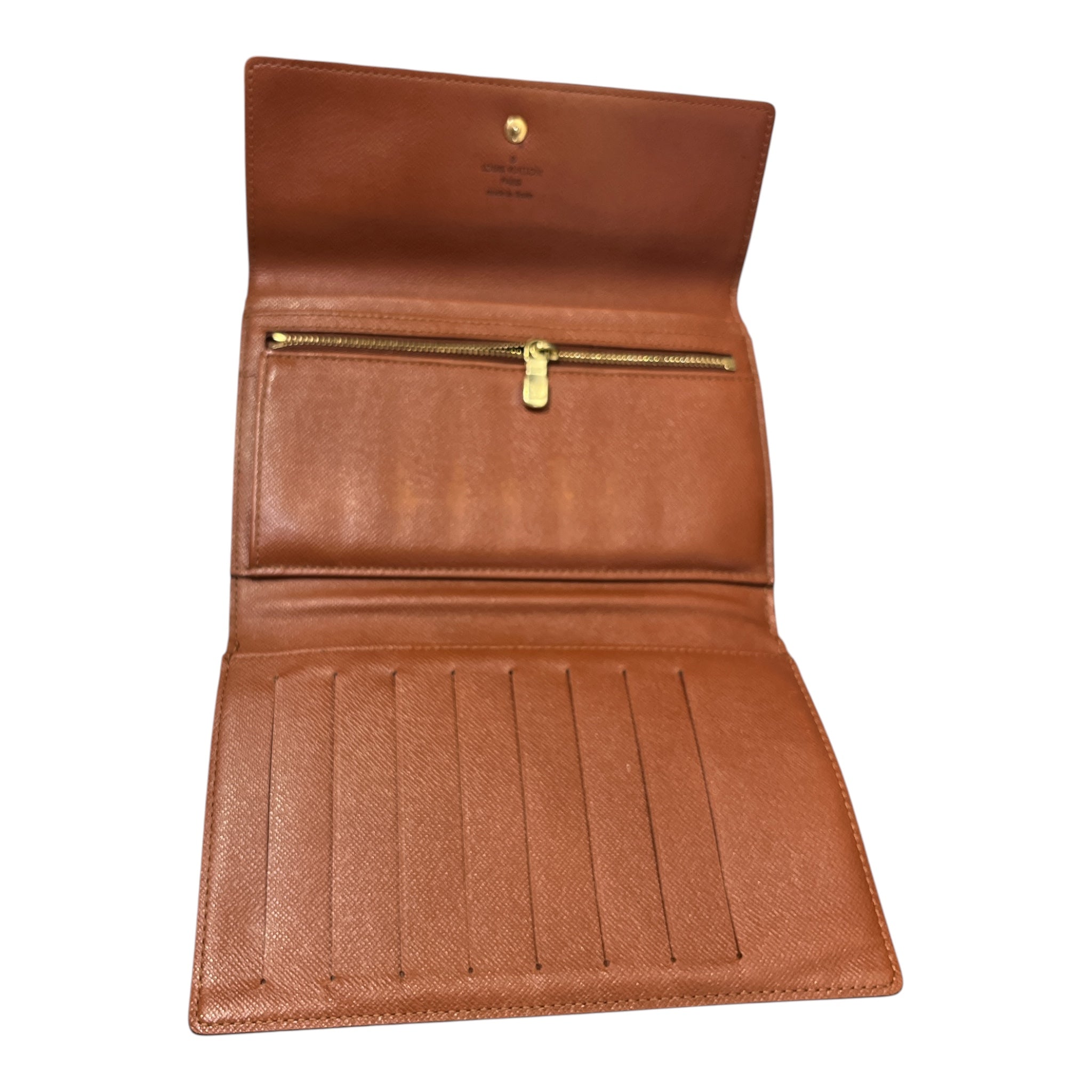 LOUIS VUITTON/Trifold Wallet/Monogram/Leather/BRW/L's/ view 4