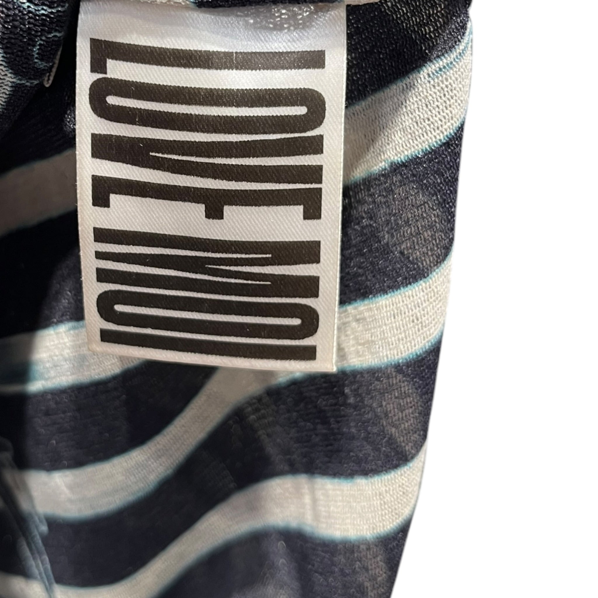 Jean Paul Gaultier/Dress/XS/All Over Print/NVY/Mini Length/TATTOO/STRIPES OFF SHOULDER view 4