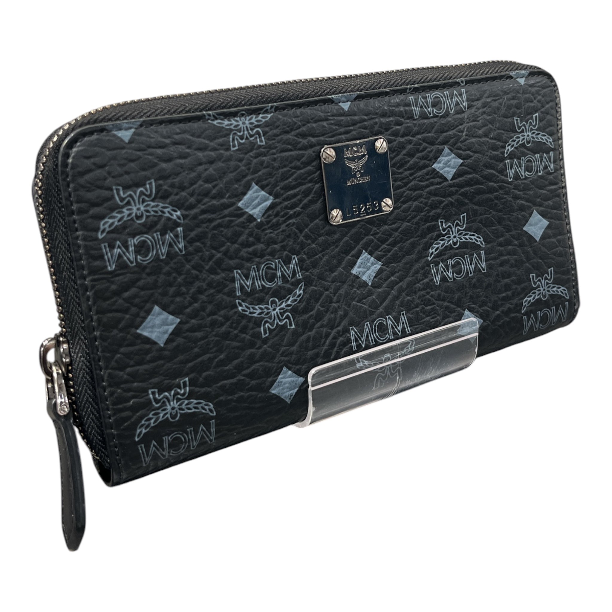 MCM/Long Wallet/Monogram/Leather/BLK/L's/ view 2