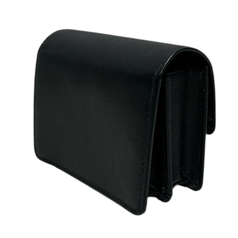 PRADA/Wallet/Leather/BLK/Play Card Holder view 2