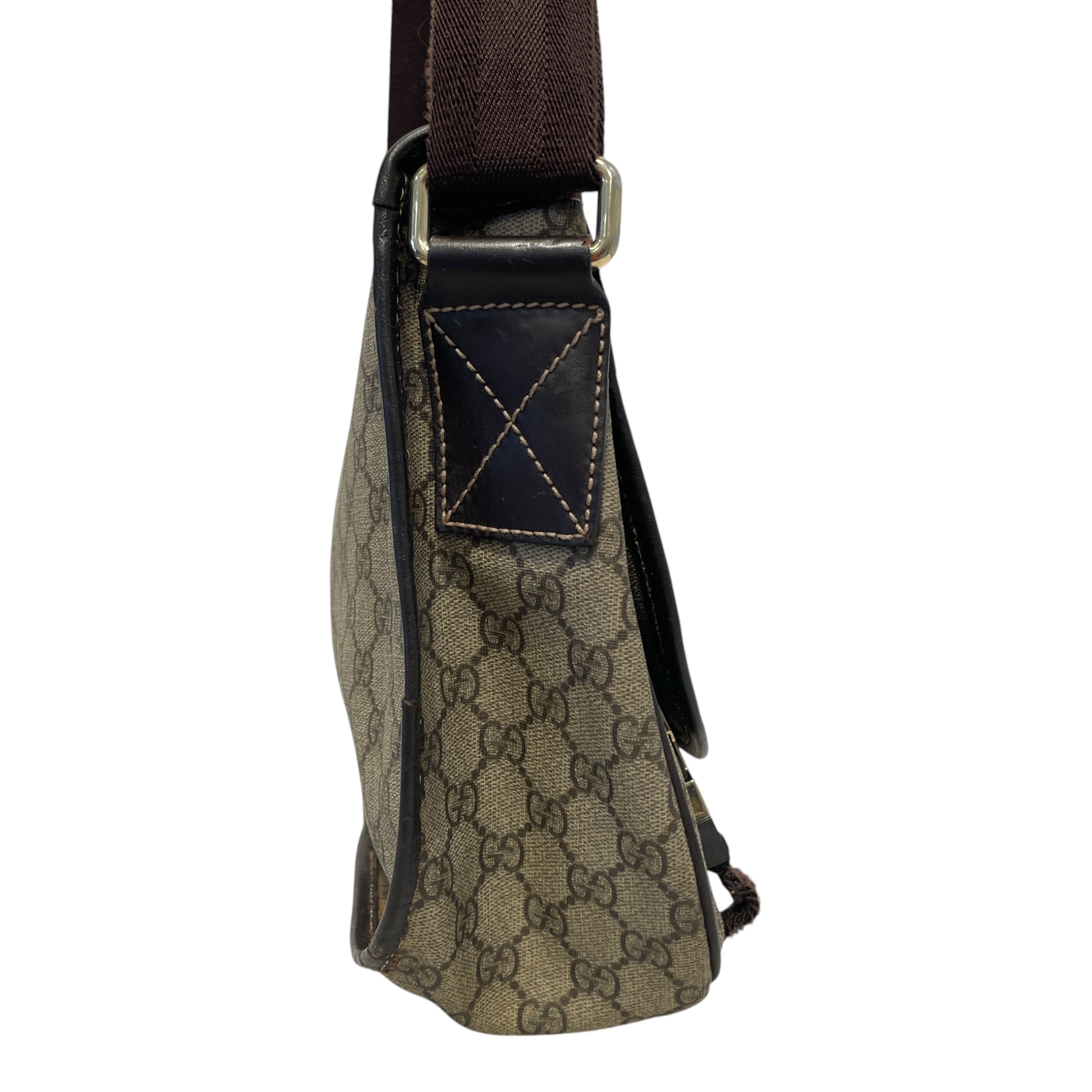 GUCCI/Cross Body Bag/Monogram/Leather/BRW/Guciisma Shoulder BAg view 3