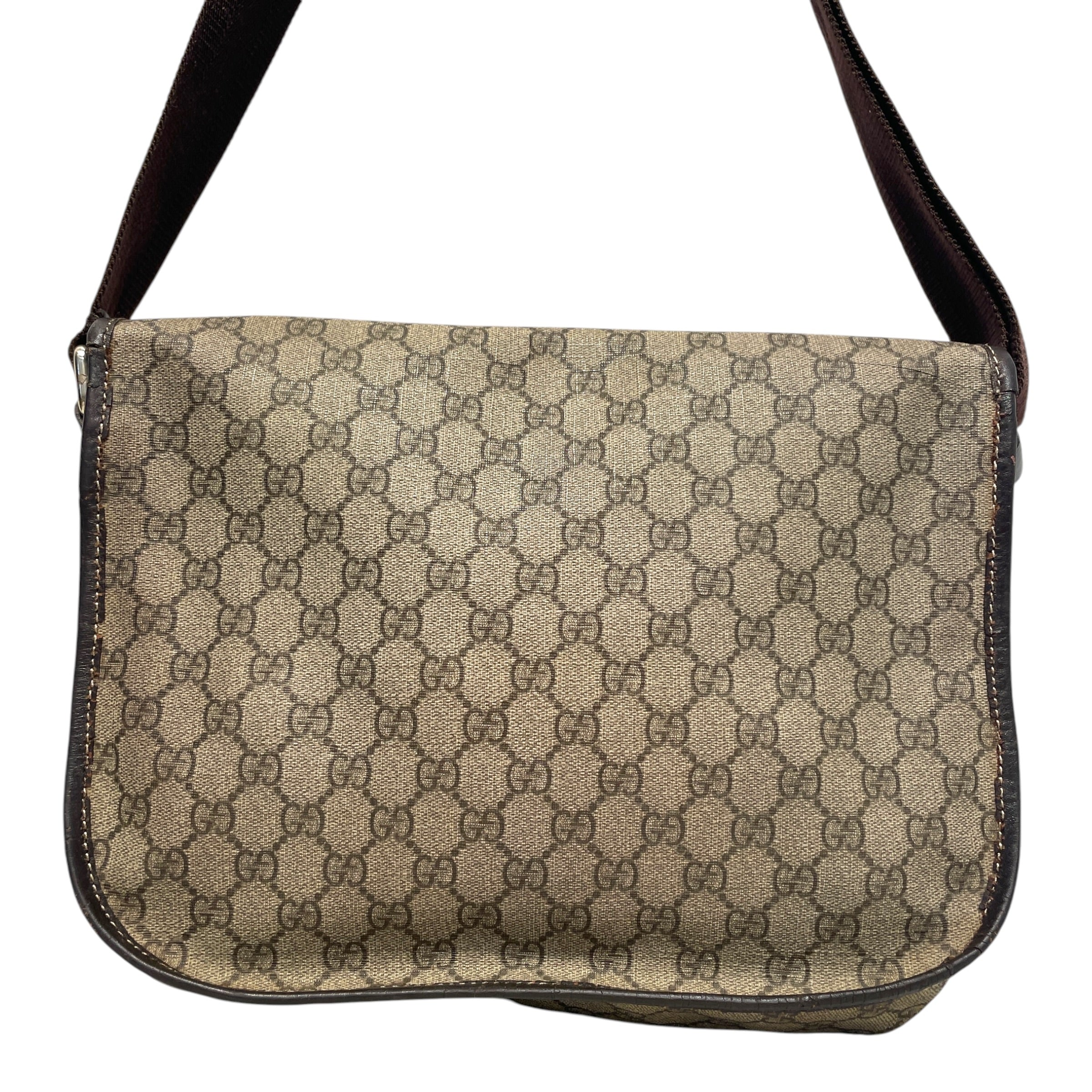 GUCCI/Cross Body Bag/Monogram/Leather/BRW/Guciisma Shoulder BAg view 4