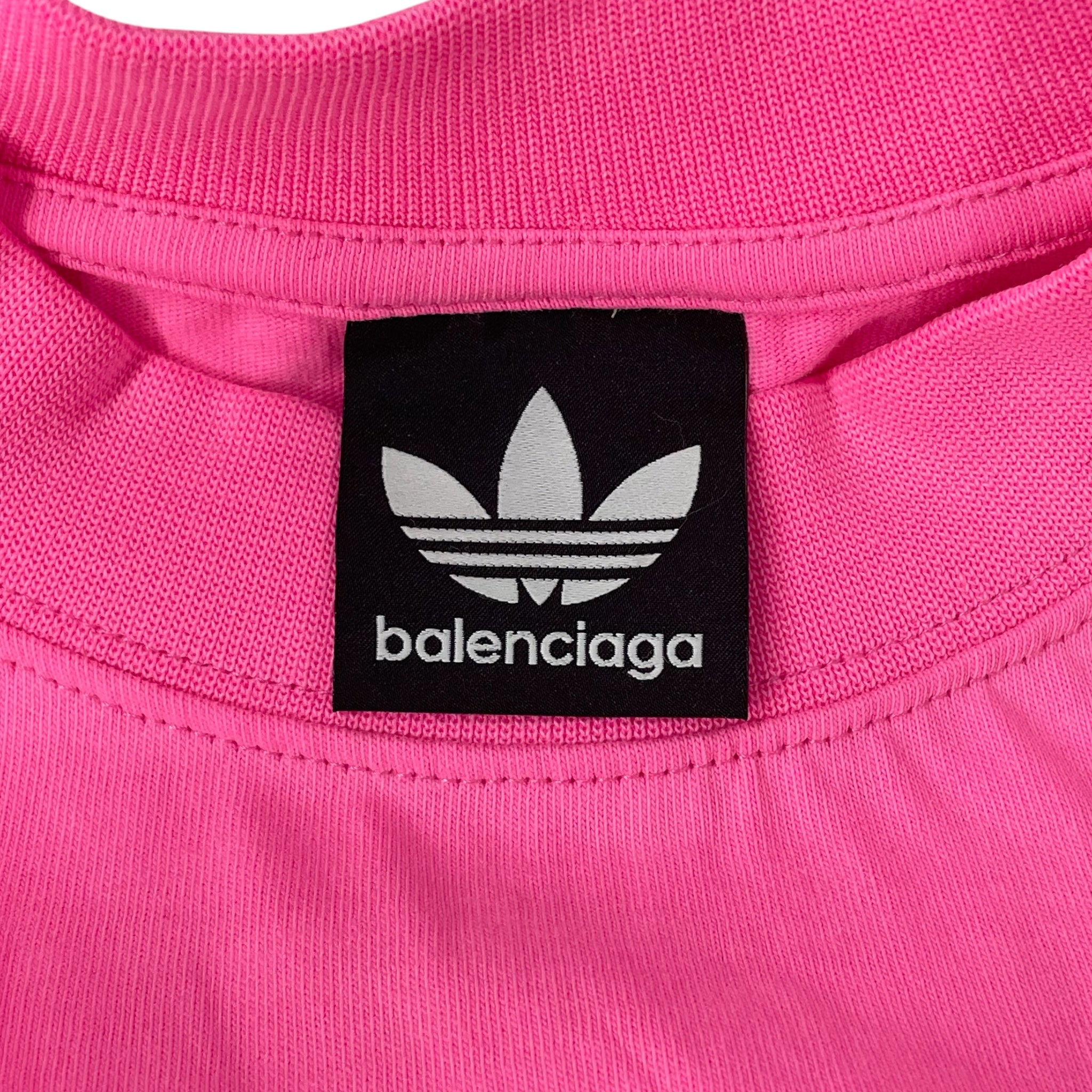 BALENCIAGA/adidas/T-Shirt/XXS/Stripe/Cotton/PNK/BNWT STRIPE SHIRT view 3