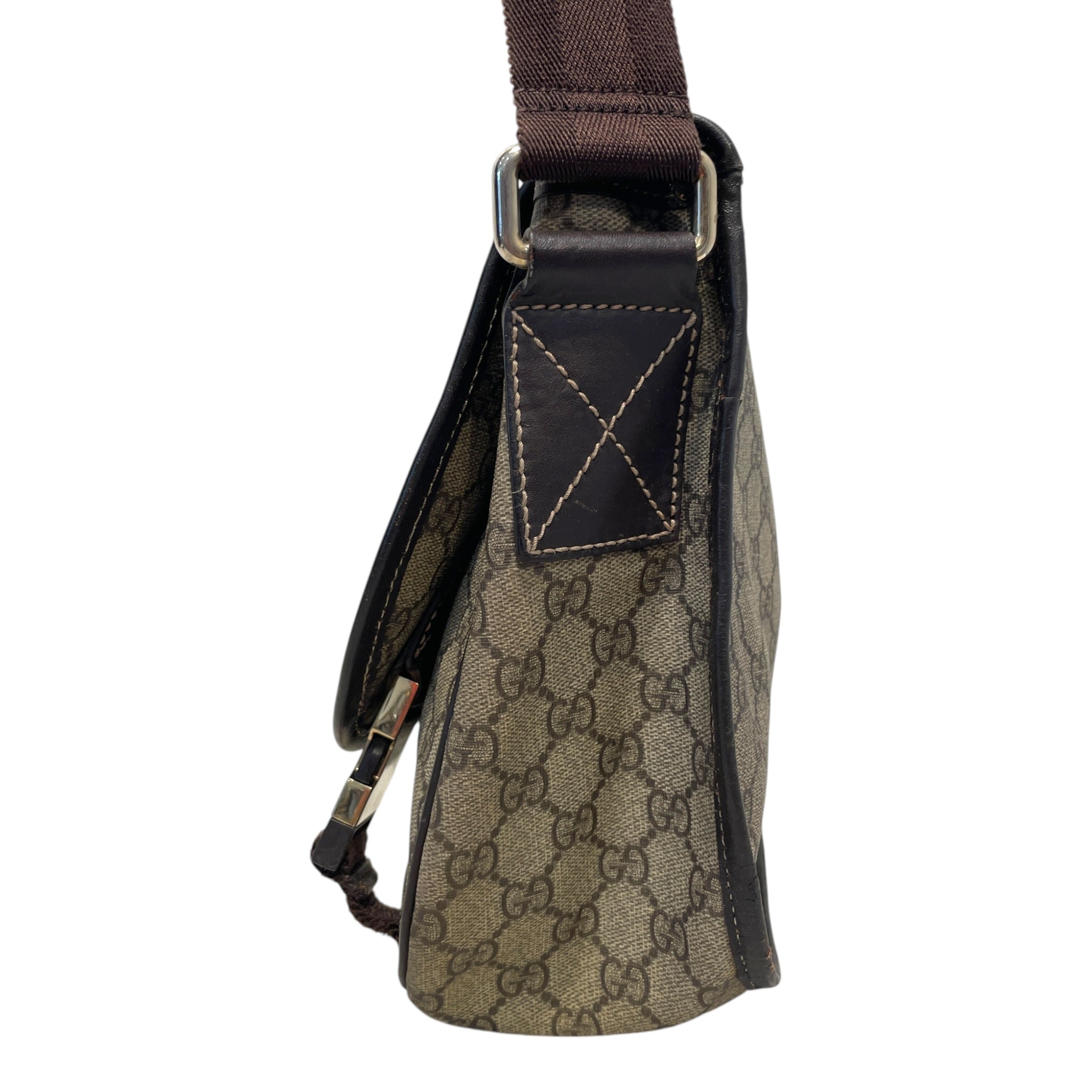 GUCCI/Cross Body Bag/Monogram/Leather/BRW/Guciisma Shoulder BAg view 6