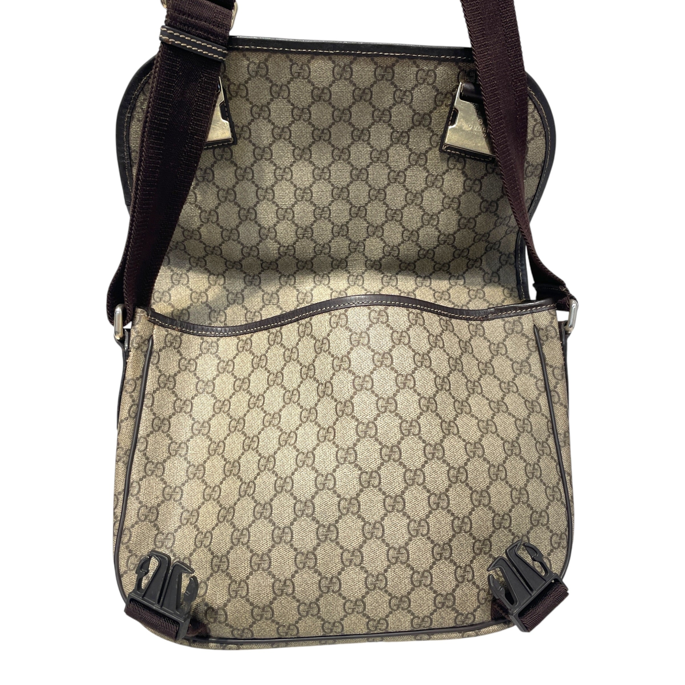 GUCCI/Cross Body Bag/Monogram/Leather/BRW/Guciisma Shoulder BAg view 7