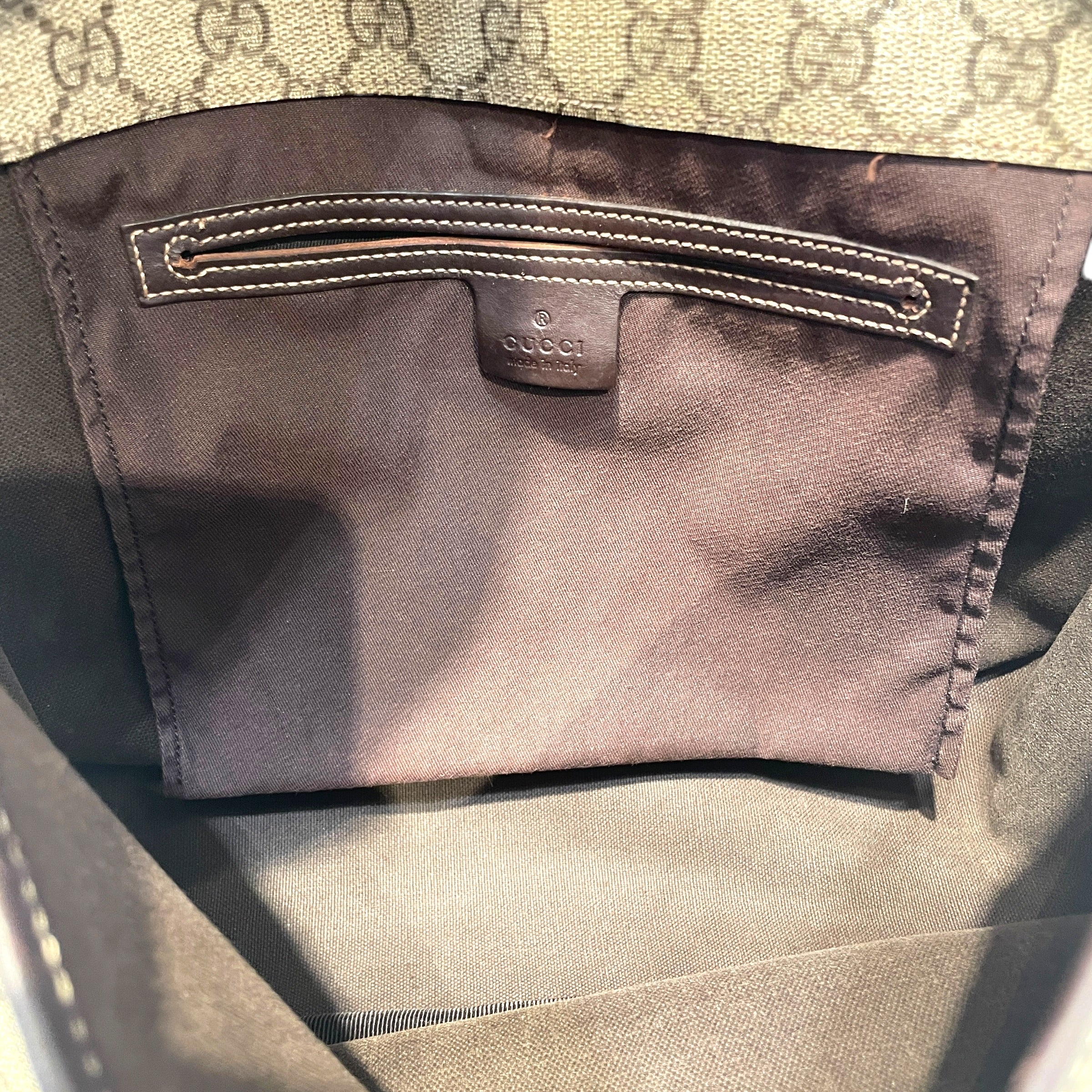 GUCCI/Cross Body Bag/Monogram/Leather/BRW/Guciisma Shoulder BAg view 8