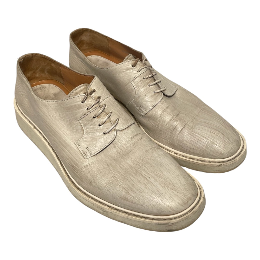 Maison Margiela/Dress Shoes/EU 44/Leather/CRM/painted derby view 1