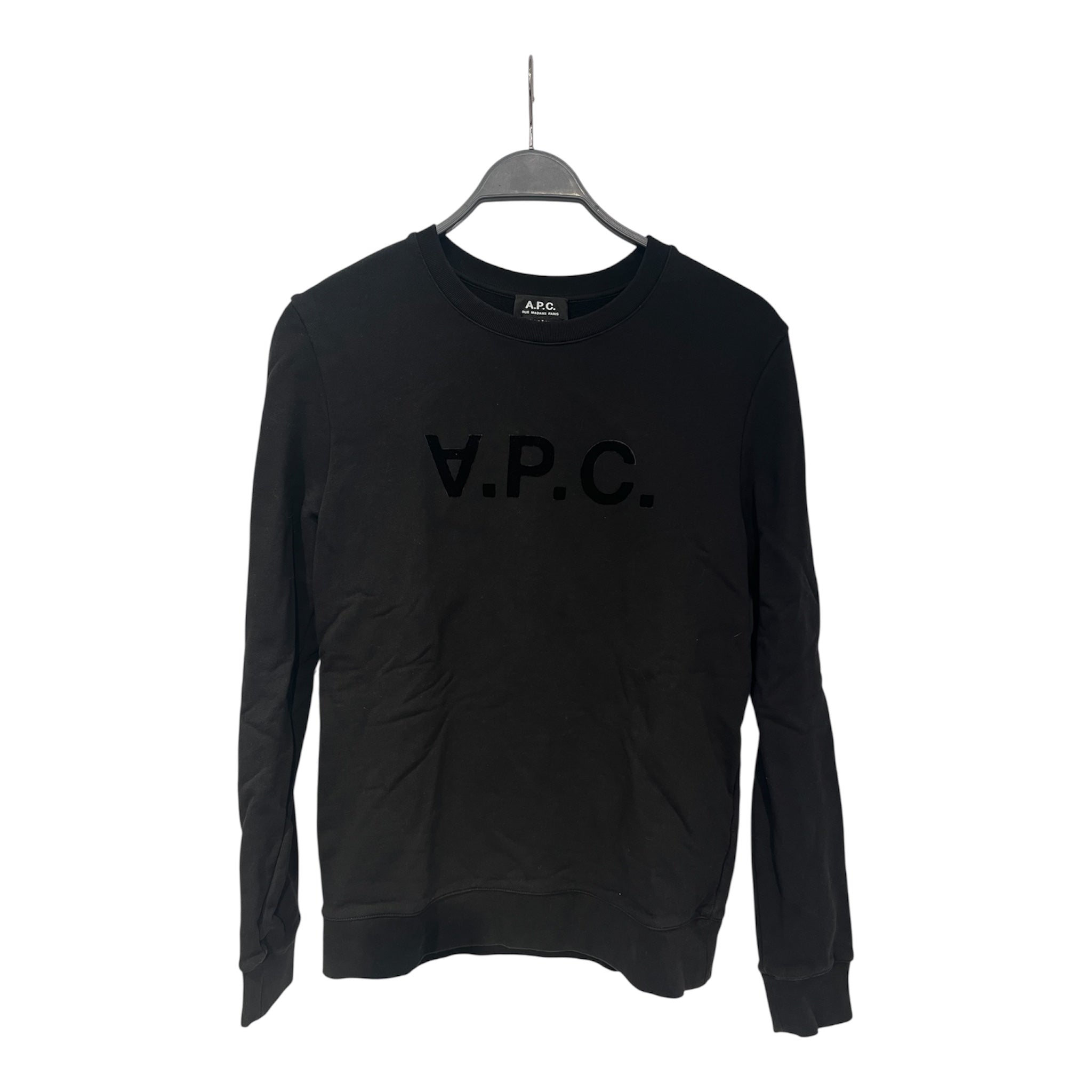 A.P.C./Sweatshirt/S/Cotton/BLK/UPSIDE DOWN "A".P.C view 1