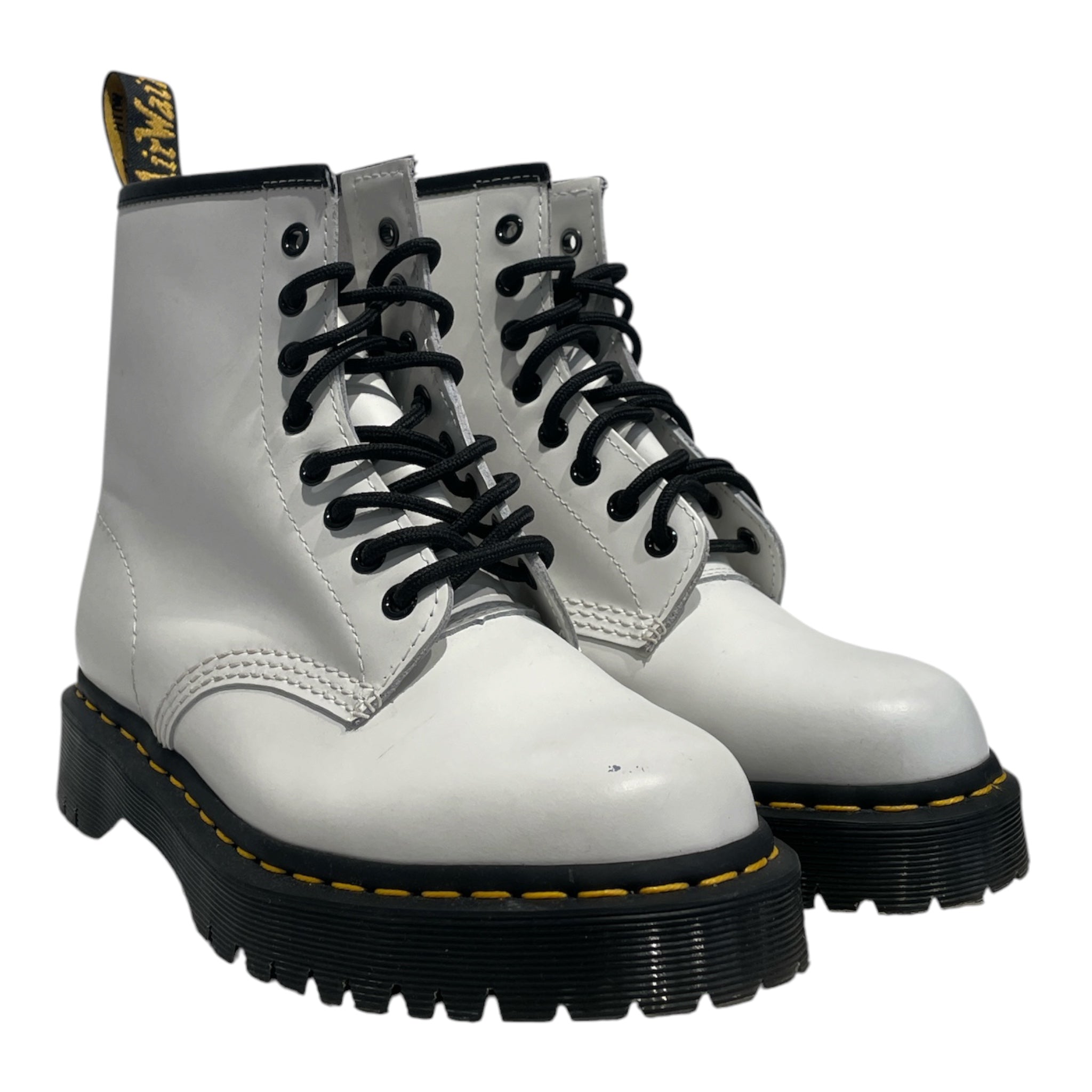 Dr.Martens/Lace Up Boots/US 8/WHT/KM 06 X 1460 Bex Smooth view 1