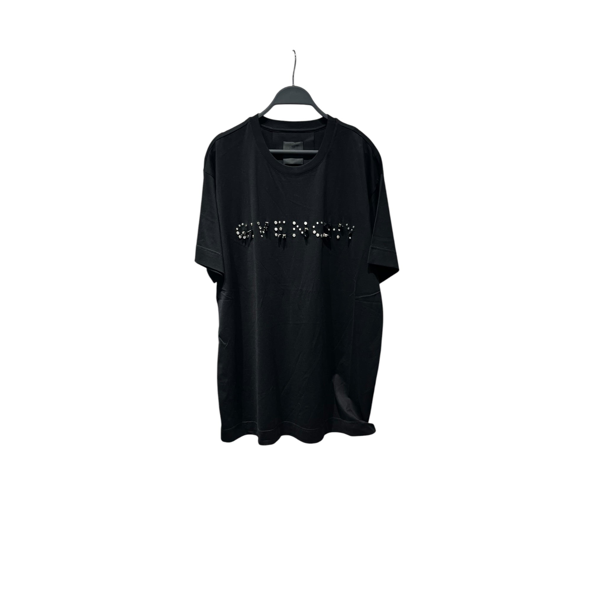 GIVENCHY/T-Shirt/M/Cotton/BLK/Studded Logo view 1