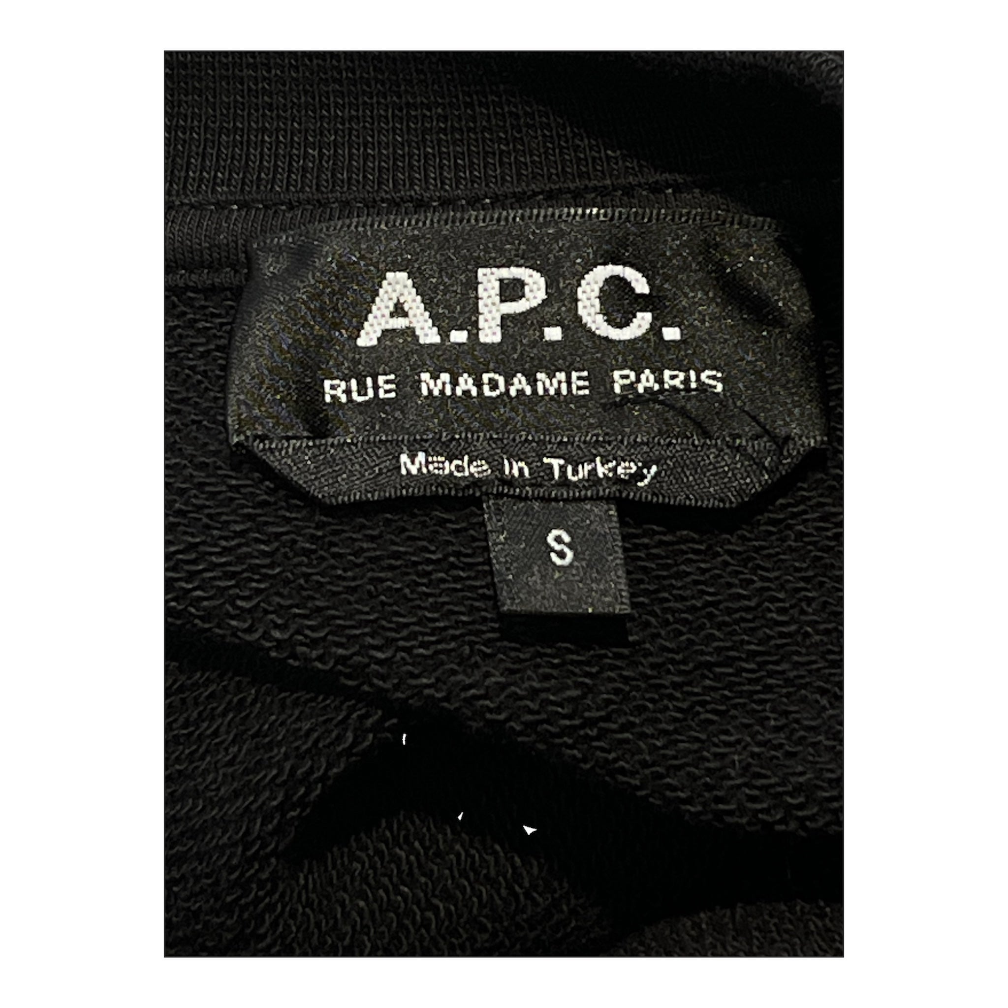 A.P.C./Sweatshirt/S/Cotton/BLK/UPSIDE DOWN "A".P.C view 5