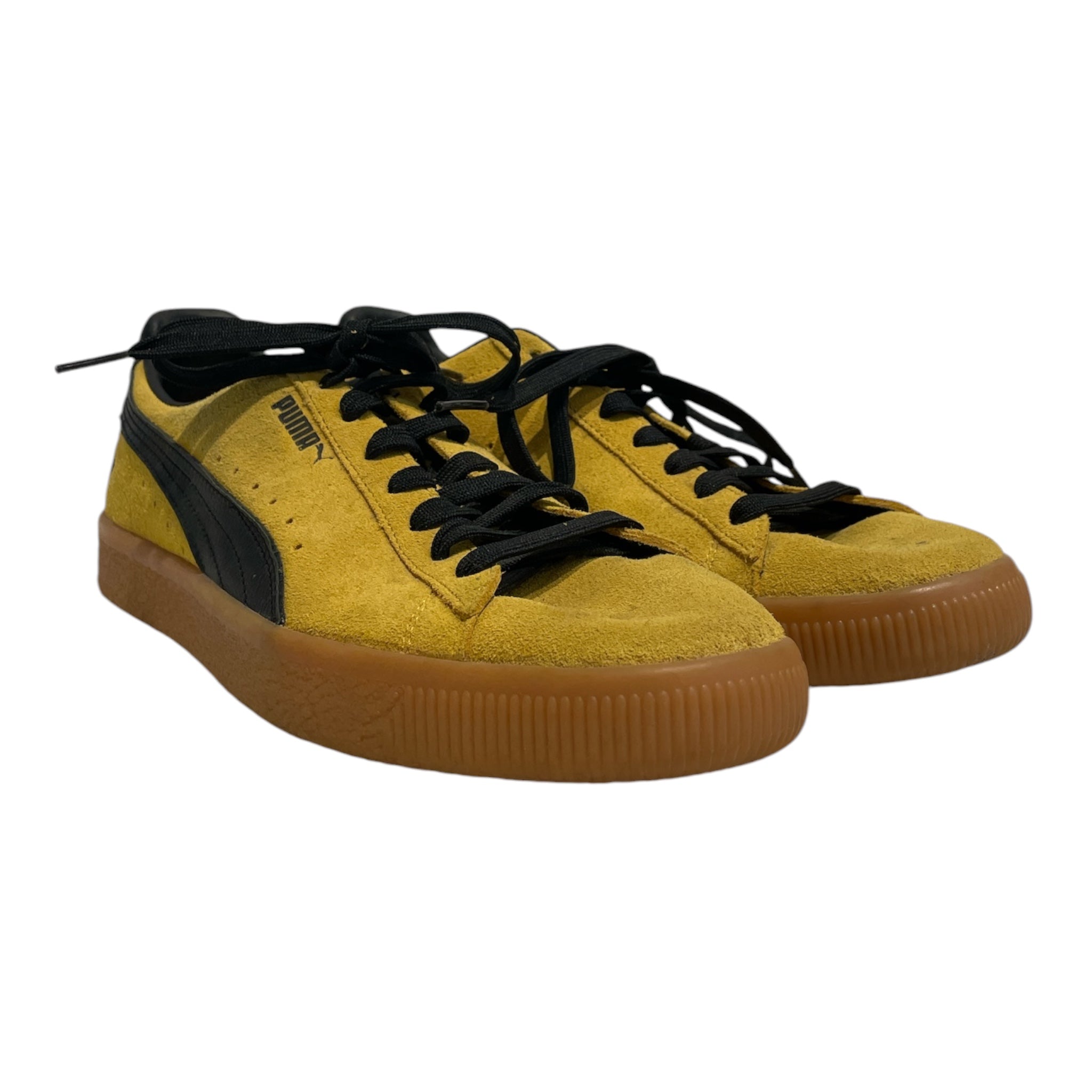 PUMA/Low-Sneakers/US 8.5/Suede/YEL/ view 1