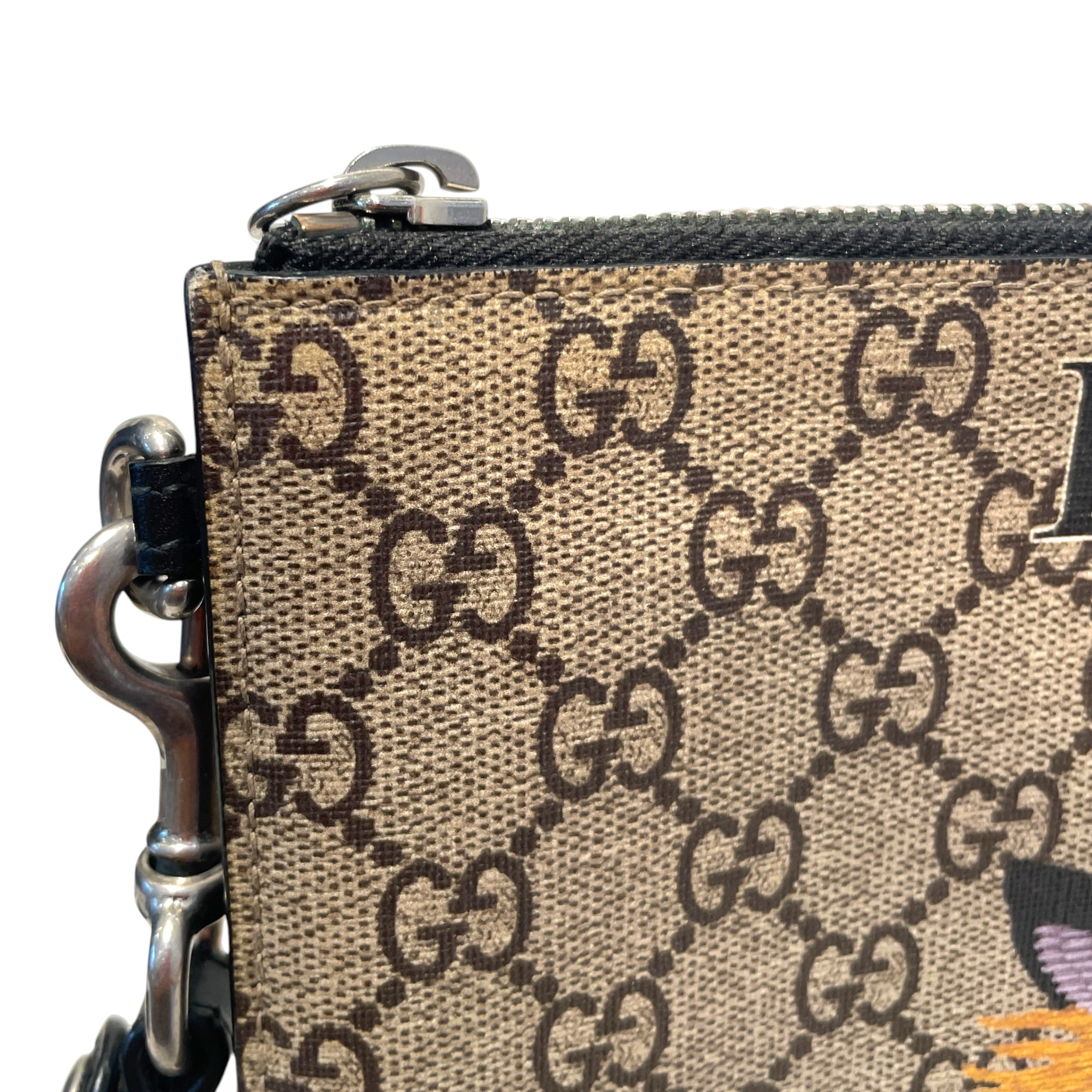GUCCI/Pouch/Leather/BRW/Gucci Lion Pouch view 4