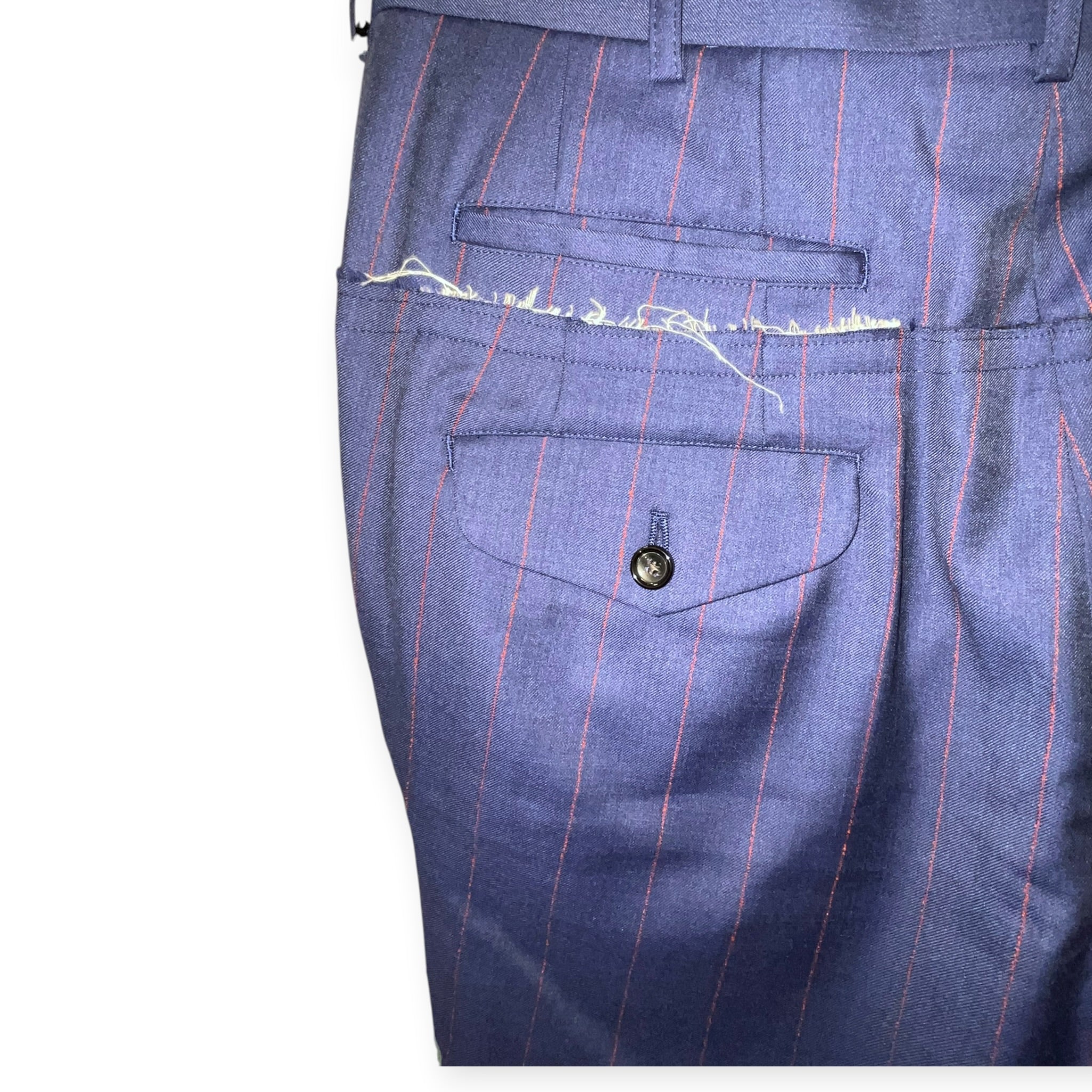 COMME des GARCONS HOMME PLUS/Slacks/M/Wool/BLU/Stripe/2020 PINSTRIPE HYBRID PANT view 5