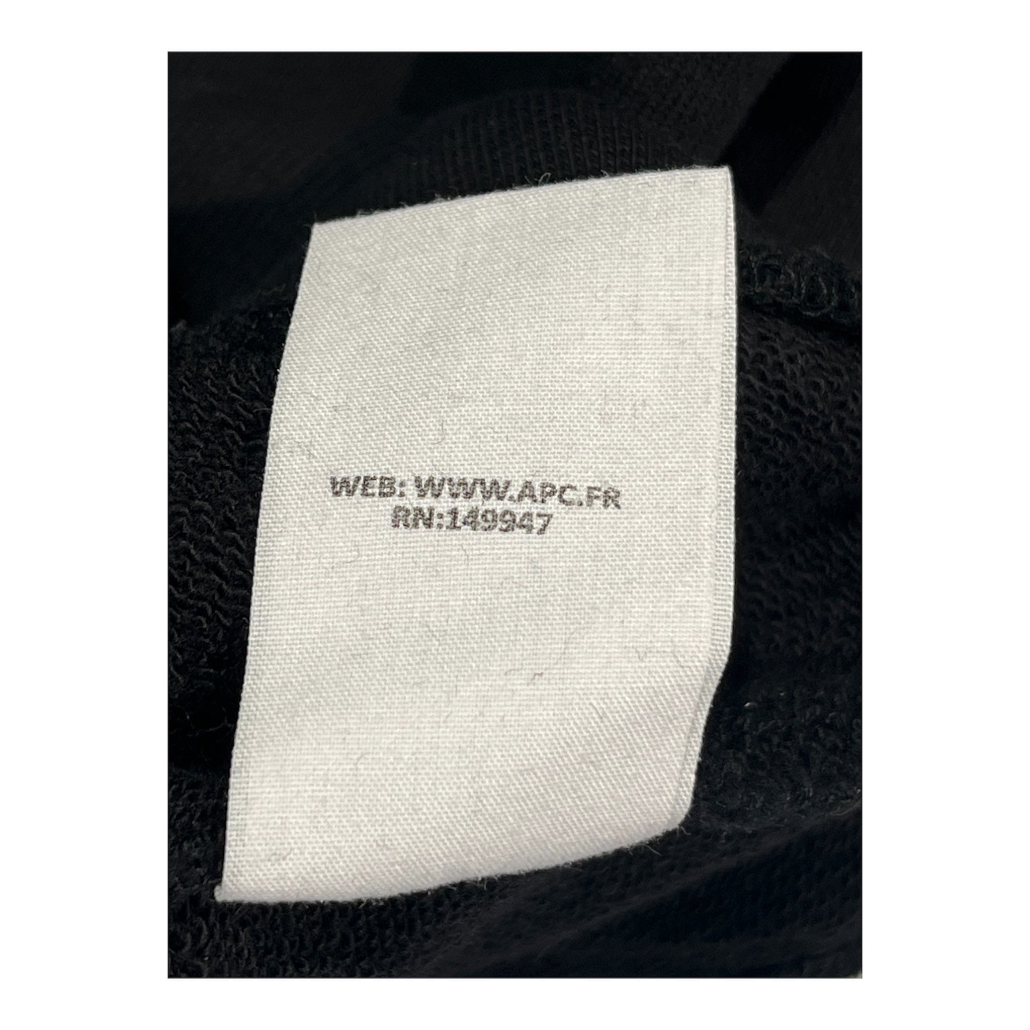 A.P.C./Sweatshirt/S/Cotton/BLK/UPSIDE DOWN "A".P.C view 4