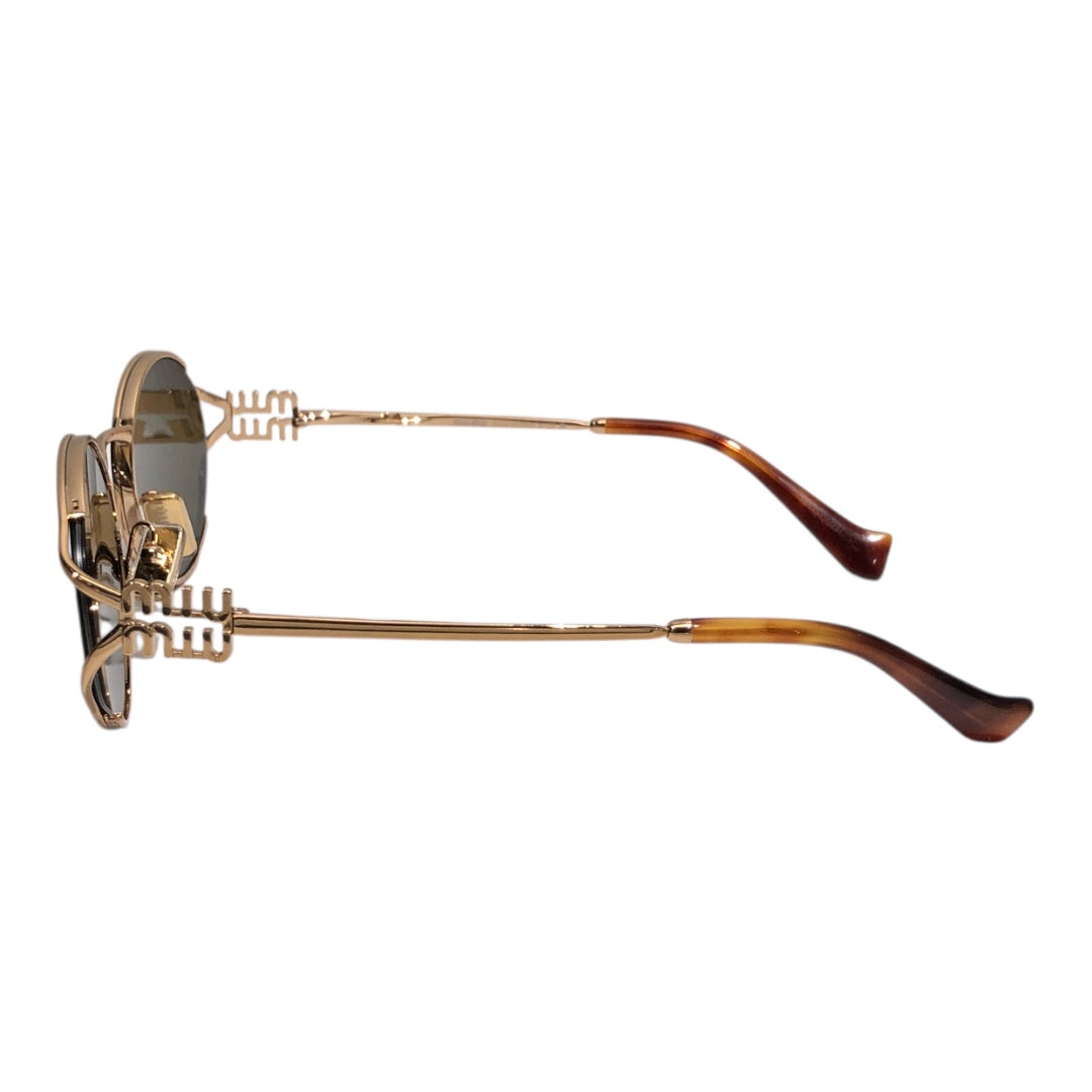 MIU MIU/Sunglasses/Metal/GLD/Oval/L's/MU 52YS view 2