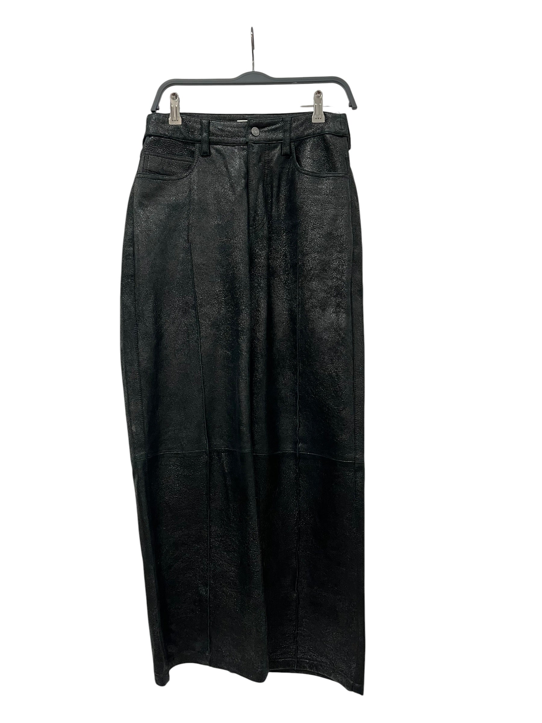 GUESS/Pants/27/Leather/BLK/CRACKLED LEATHER view 1