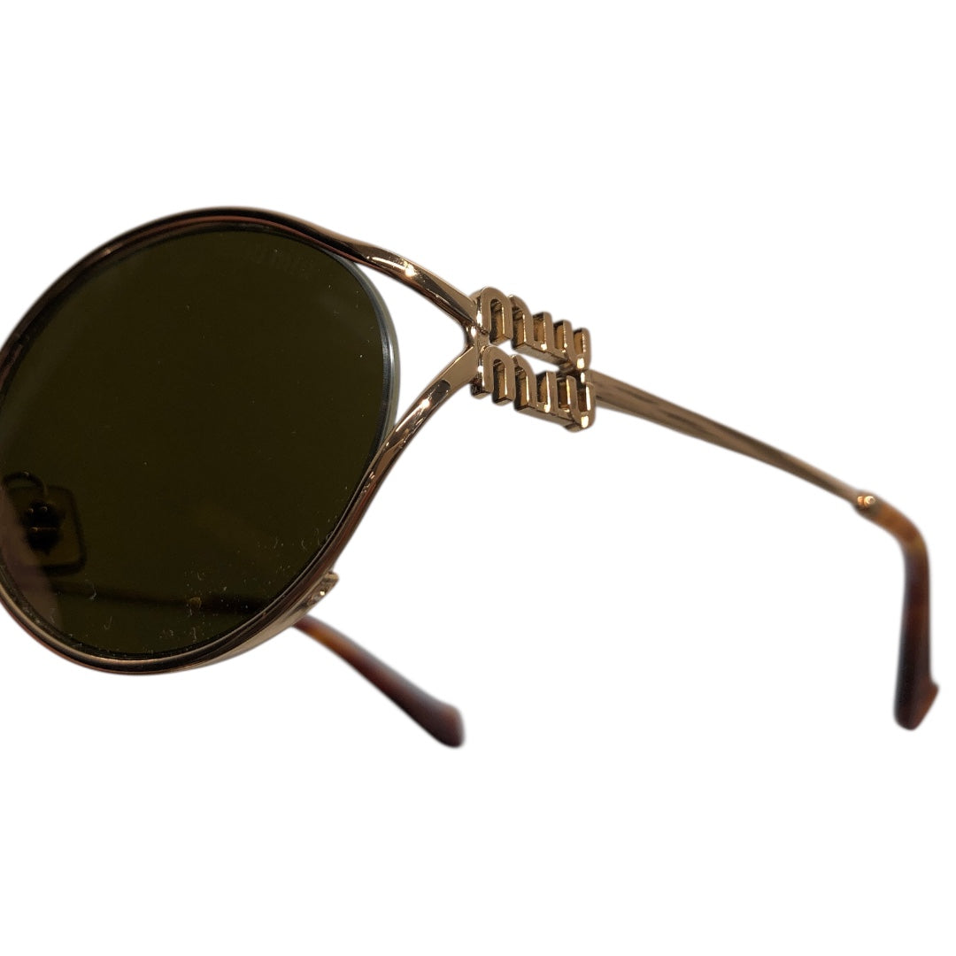 MIU MIU/Sunglasses/Metal/GLD/Oval/L's/MU 52YS view 3