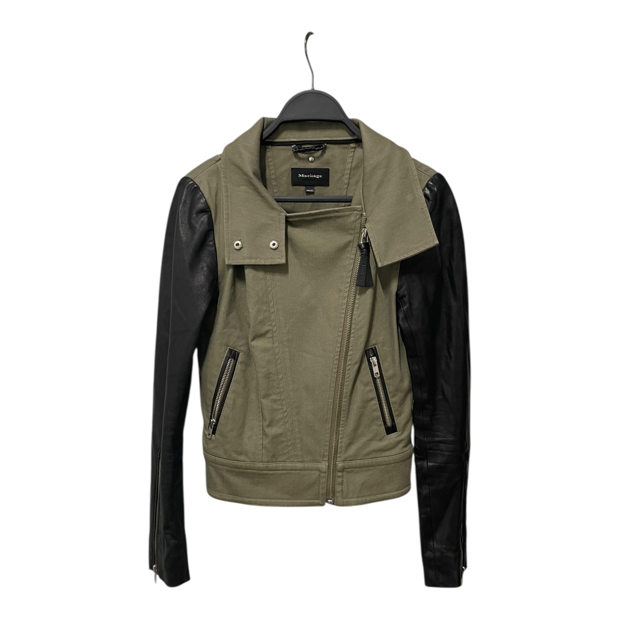 MACKAGE/Jacket/XS/GRN/black sleeves view 1