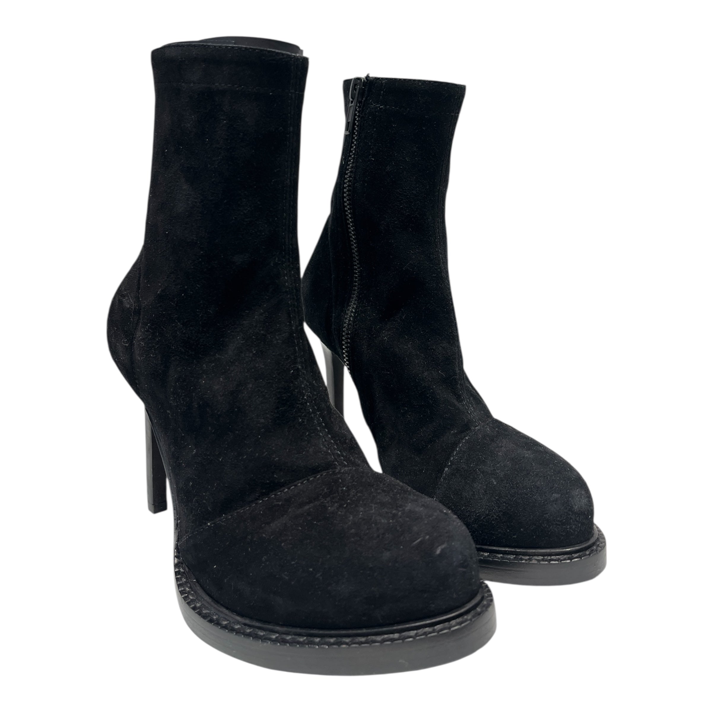 ANN DEMEULEMEESTER/Heels/US 6/Suede/BLK/ANN DEMEULEMEESTER HEELS view 1