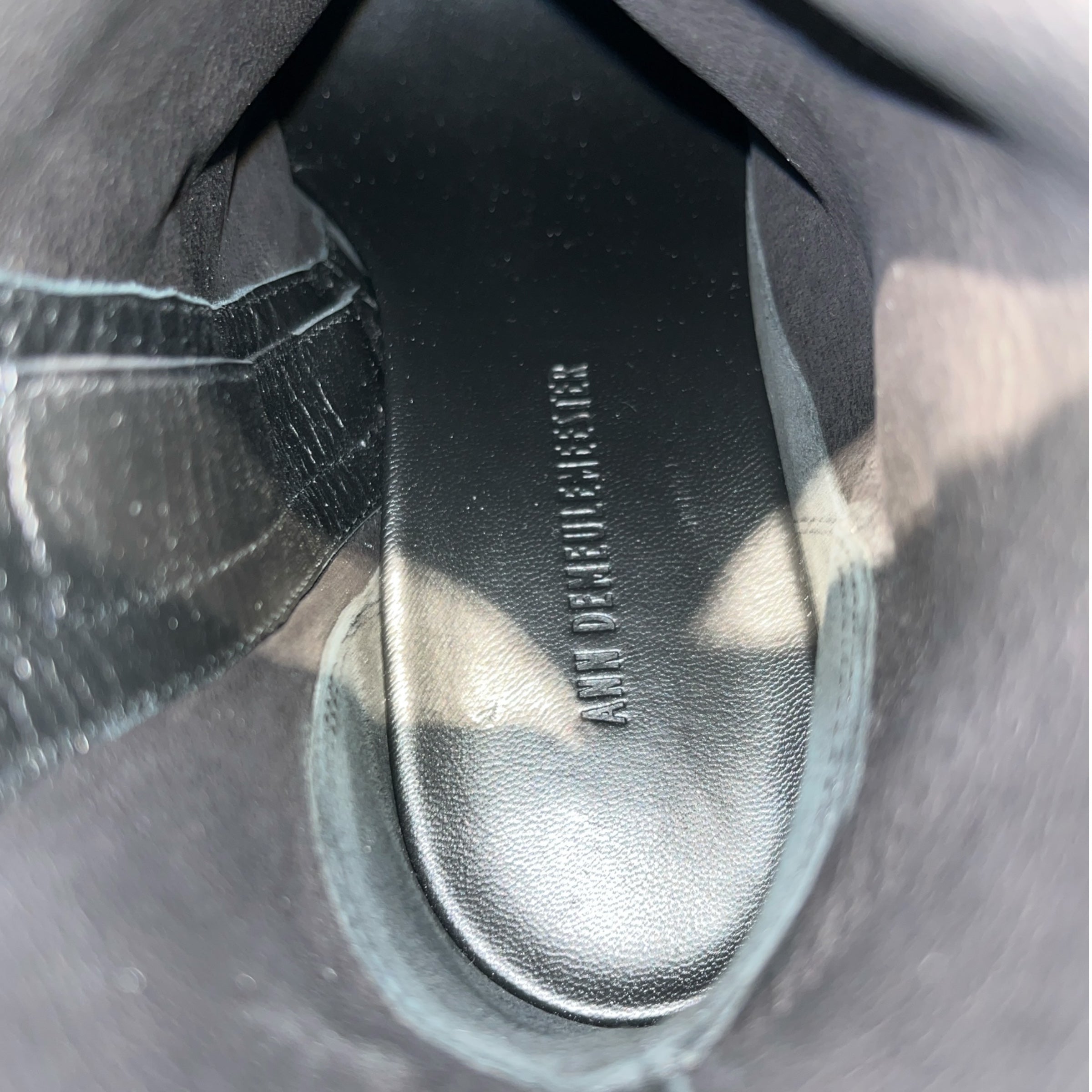 ANN DEMEULEMEESTER/Heels/US 6/Suede/BLK/ANN DEMEULEMEESTER HEELS view 4