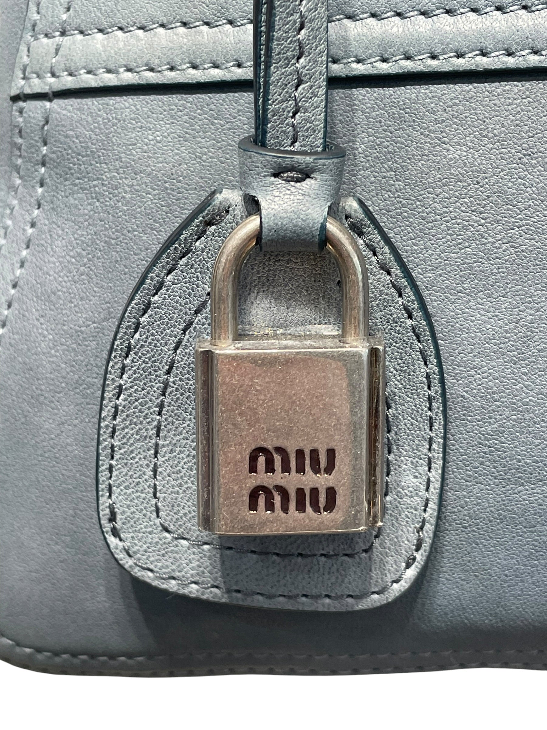 MIU MIU/Bag/Leather/BLU/VIVANT NAPPA BAG view 5