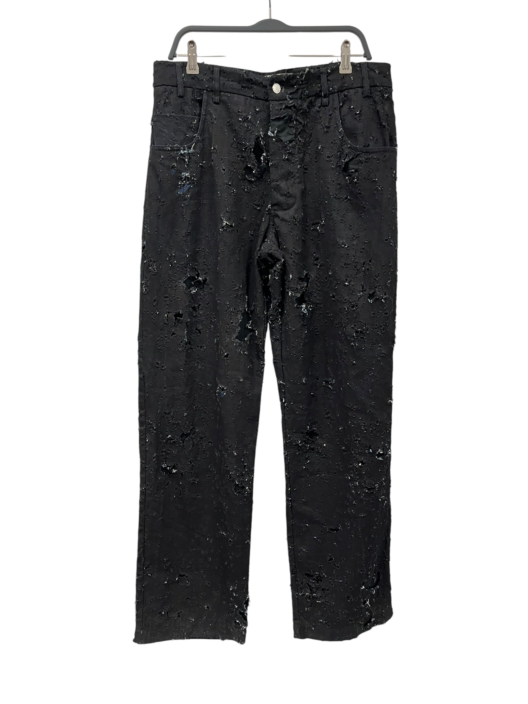 SONG FOR THE MUTE/Pants/50/Denim/BLK/BULLET HOLE DENIM view 1