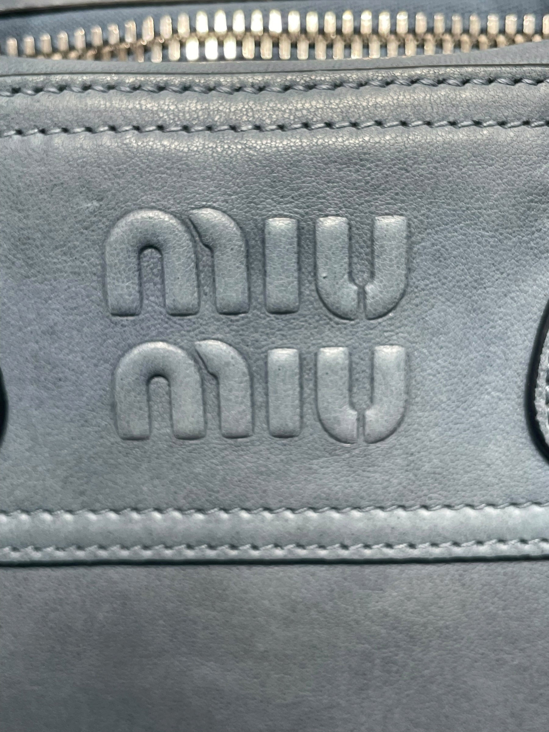 MIU MIU/Bag/Leather/BLU/VIVANT NAPPA BAG view 6