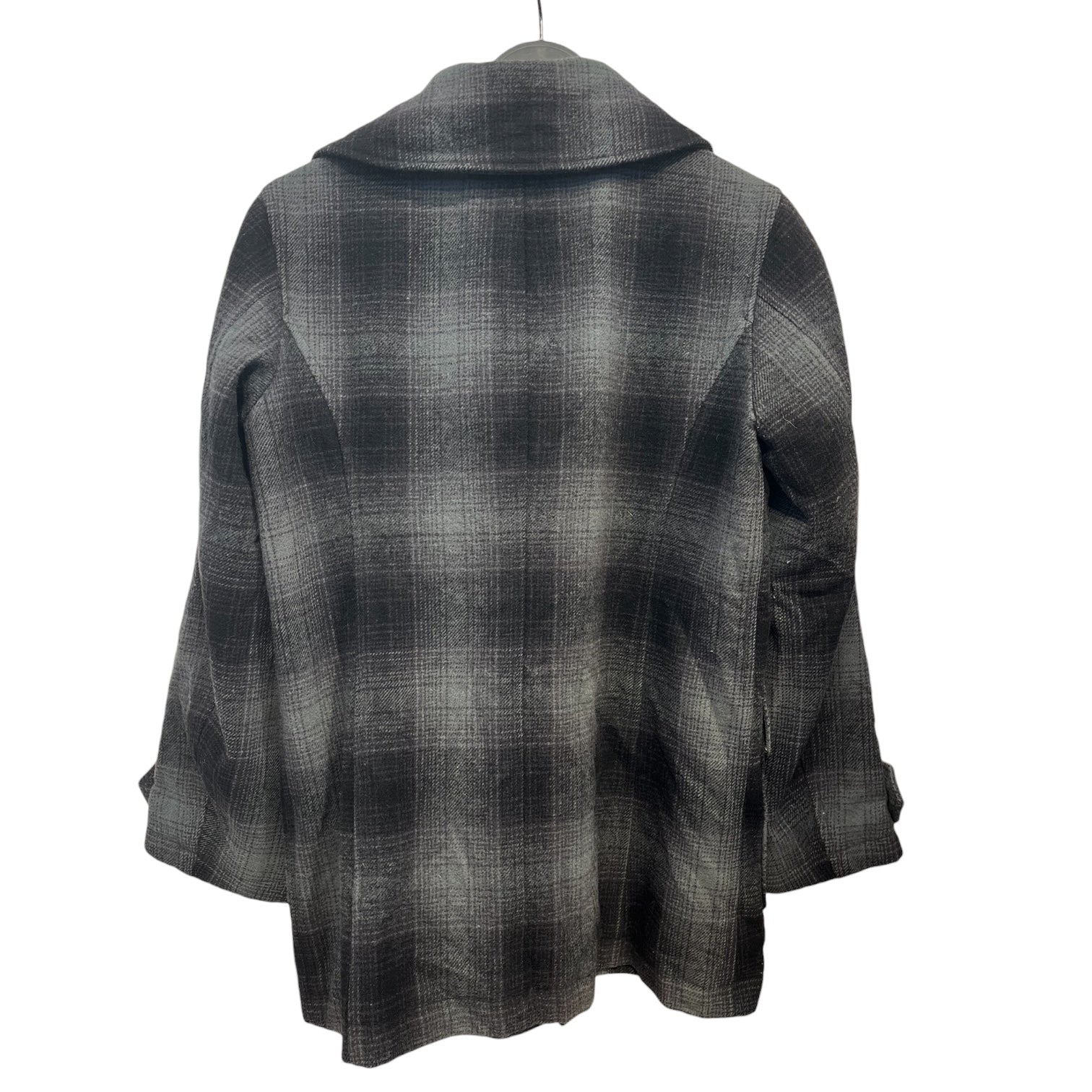 HYSTERIC GLAMOUR/Jacket/M/Wool/GRY/Plaid/HYSTERIC PLAID PEACOAT view 2