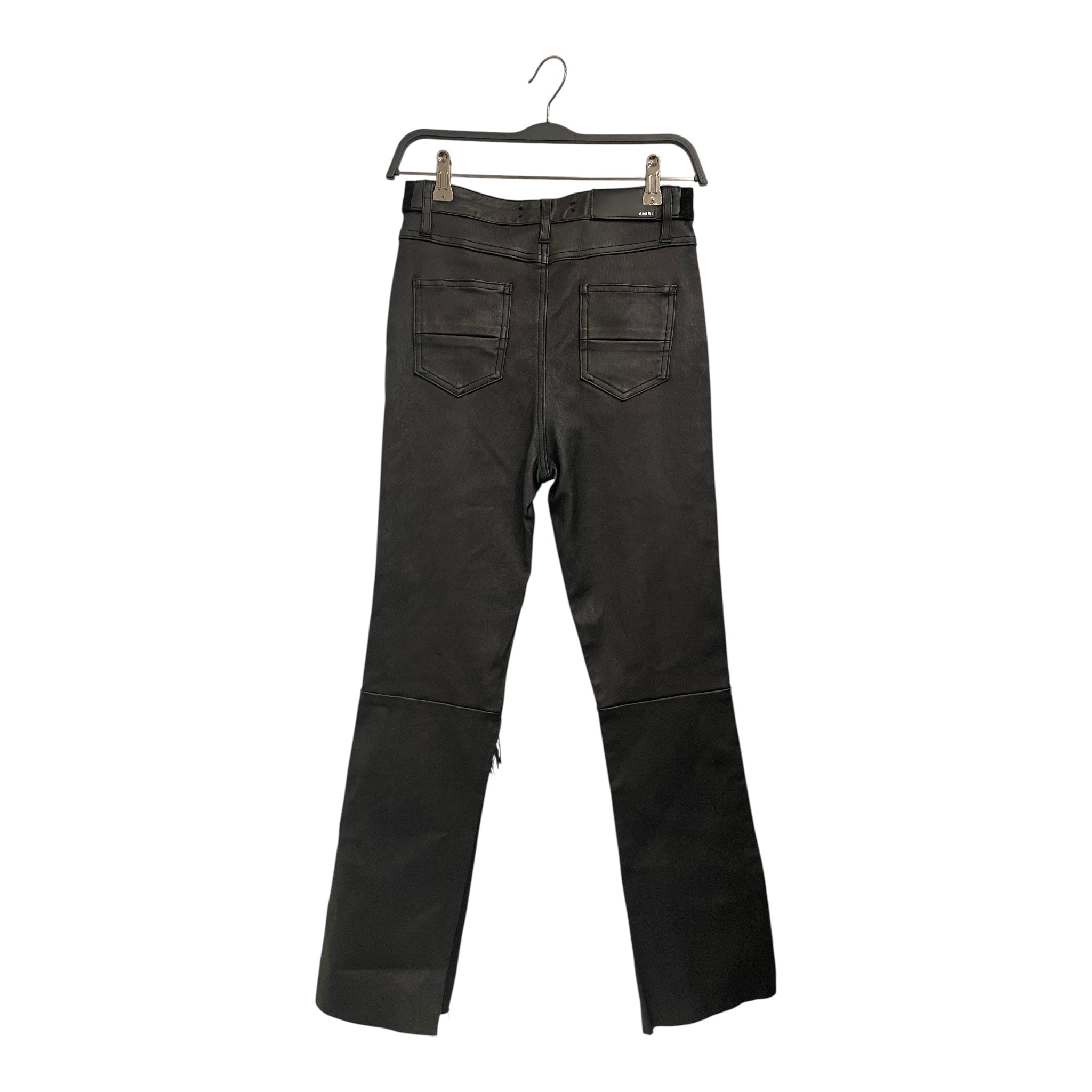 AMIRI/Skinny Pants/24/Cotton/BLK/HALF DENIM HALF LEATHER view 2