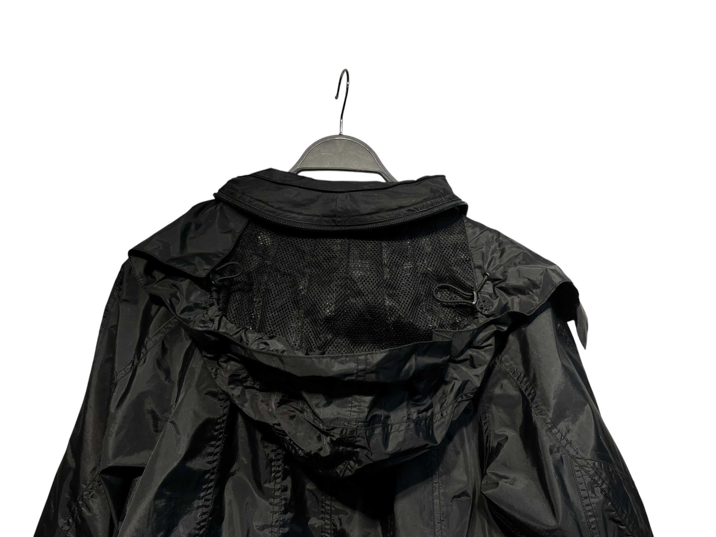 ISSEY MIYAKE/Poncho/2/Polyester/BLK/multi-pkt parachute jkt 2002aw view 4