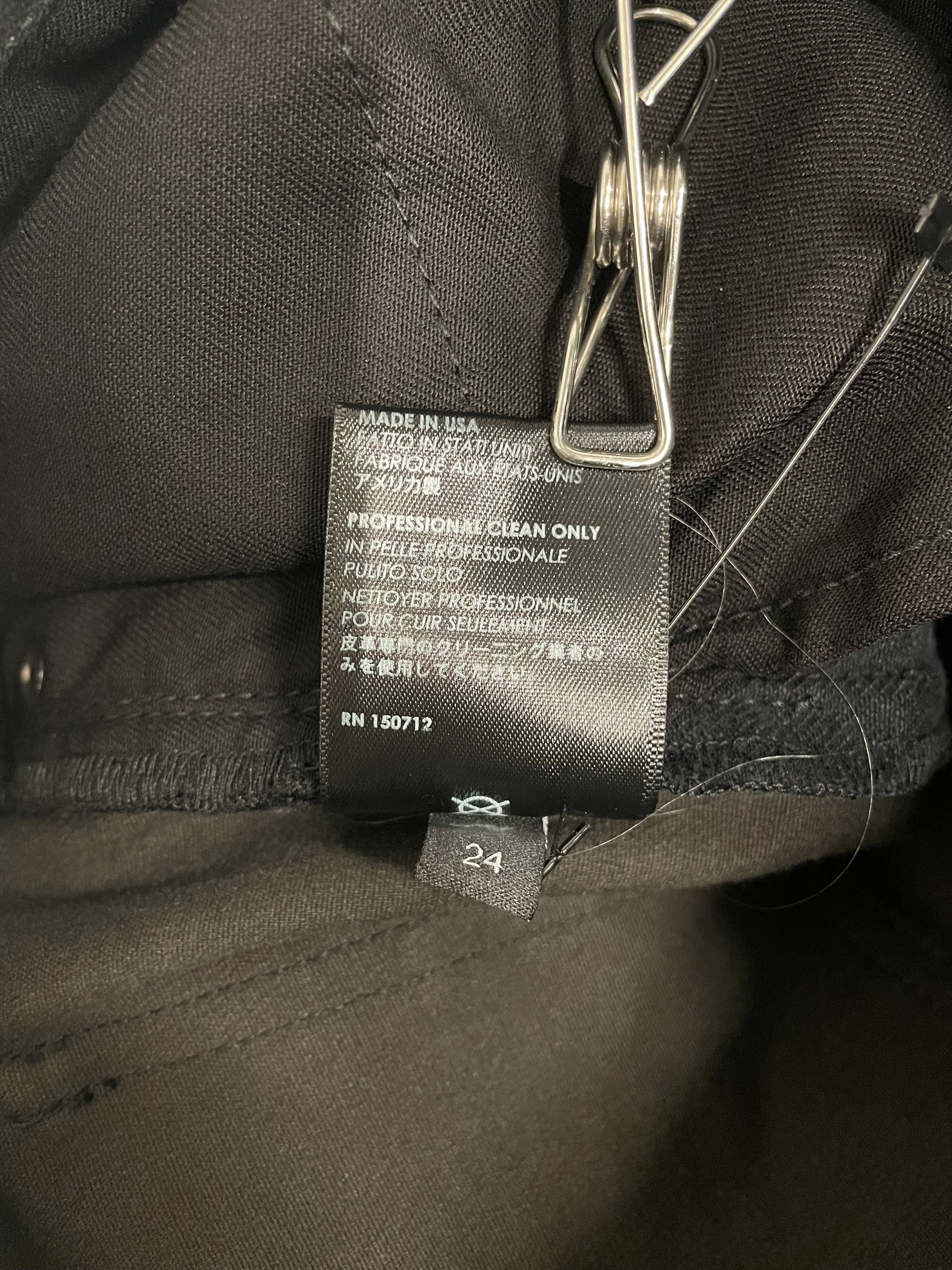 AMIRI/Skinny Pants/24/Cotton/BLK/HALF DENIM HALF LEATHER view 5