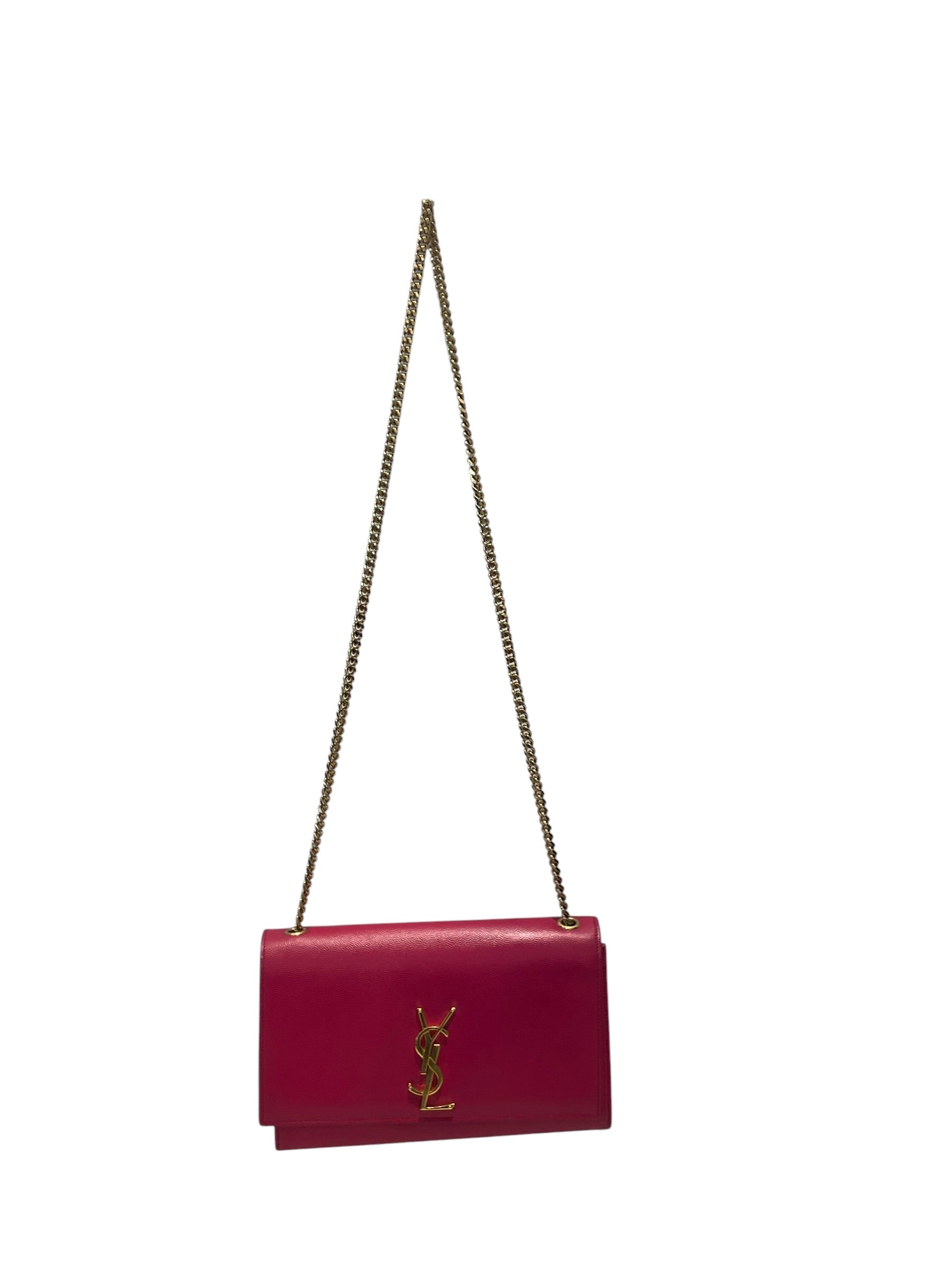YVES SAINT LAURENT/Clutch Bag/Leather/PNK/Kate Monogram view 1