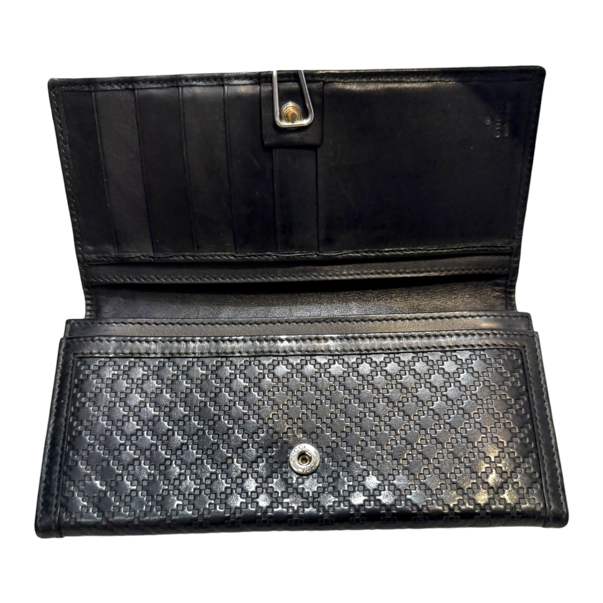 GUCCI/Bifold Wallet/Leather/BLK/Bifold Wallet view 4