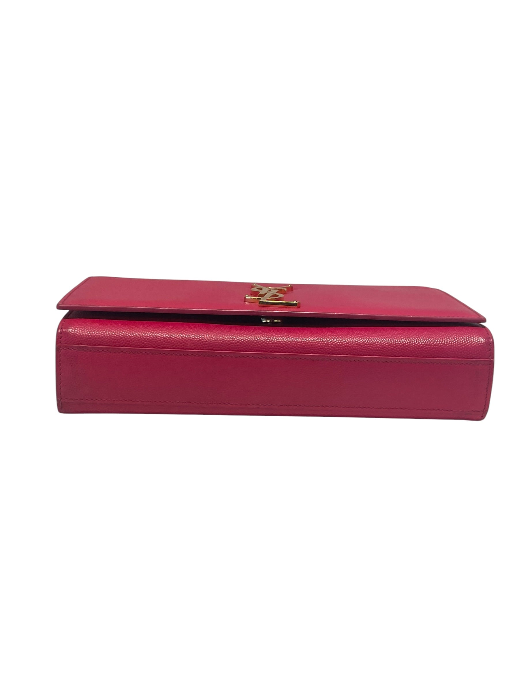 YVES SAINT LAURENT/Clutch Bag/Leather/PNK/Kate Monogram view 3