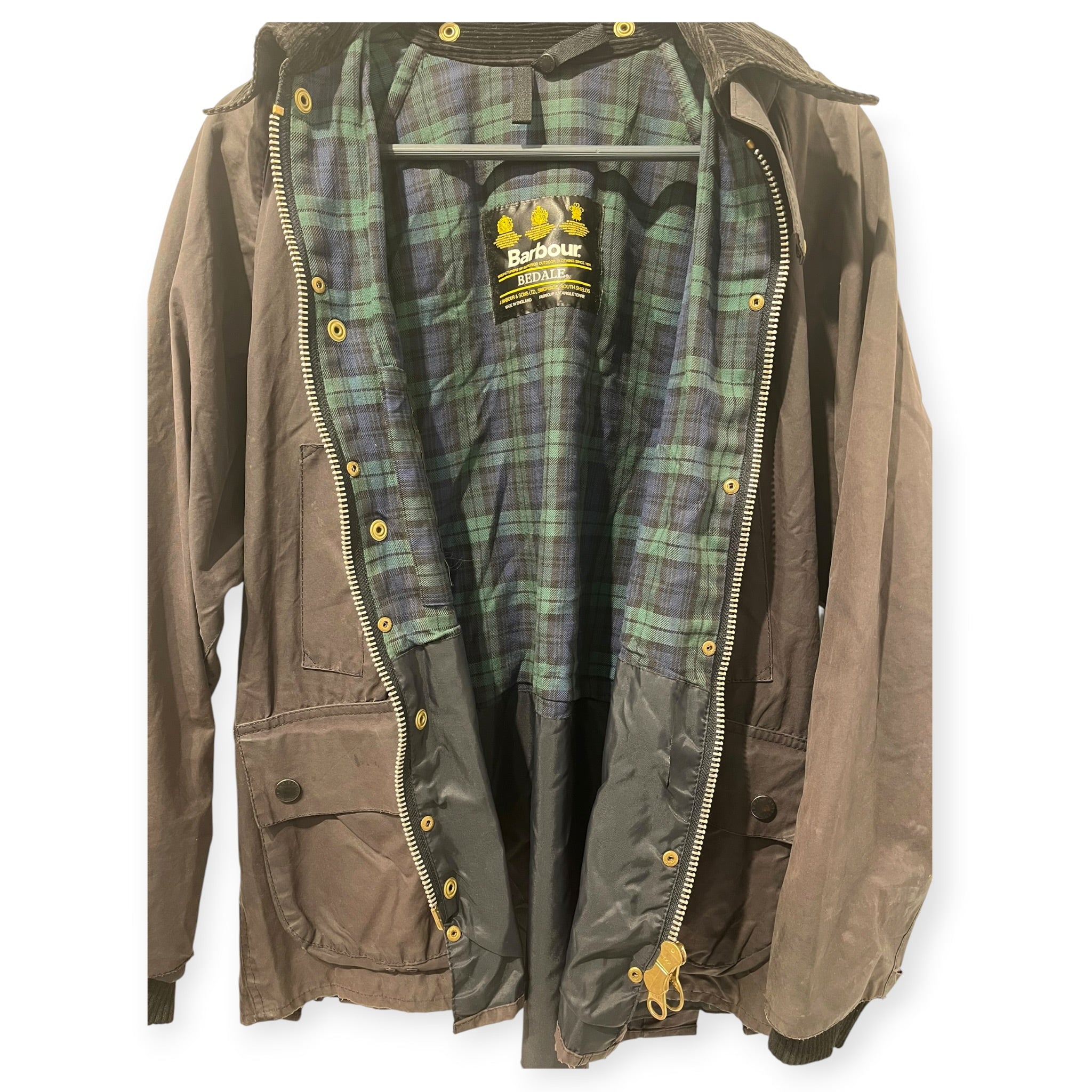 Barbour/Jacket/Cotton/GRY/Plaid/GREEN PLAIDINTERIORCORDCOLLAR view 2