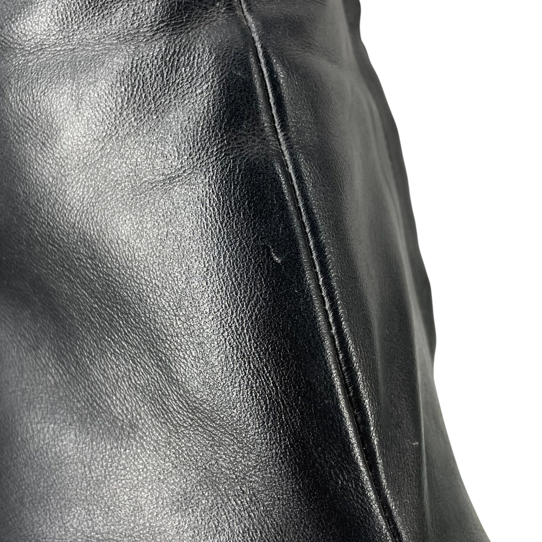 BALENCIAGA/Pull-On Boots/EU 42/Leather/BLK/VIBRAM 5 TOE HEEL view 3