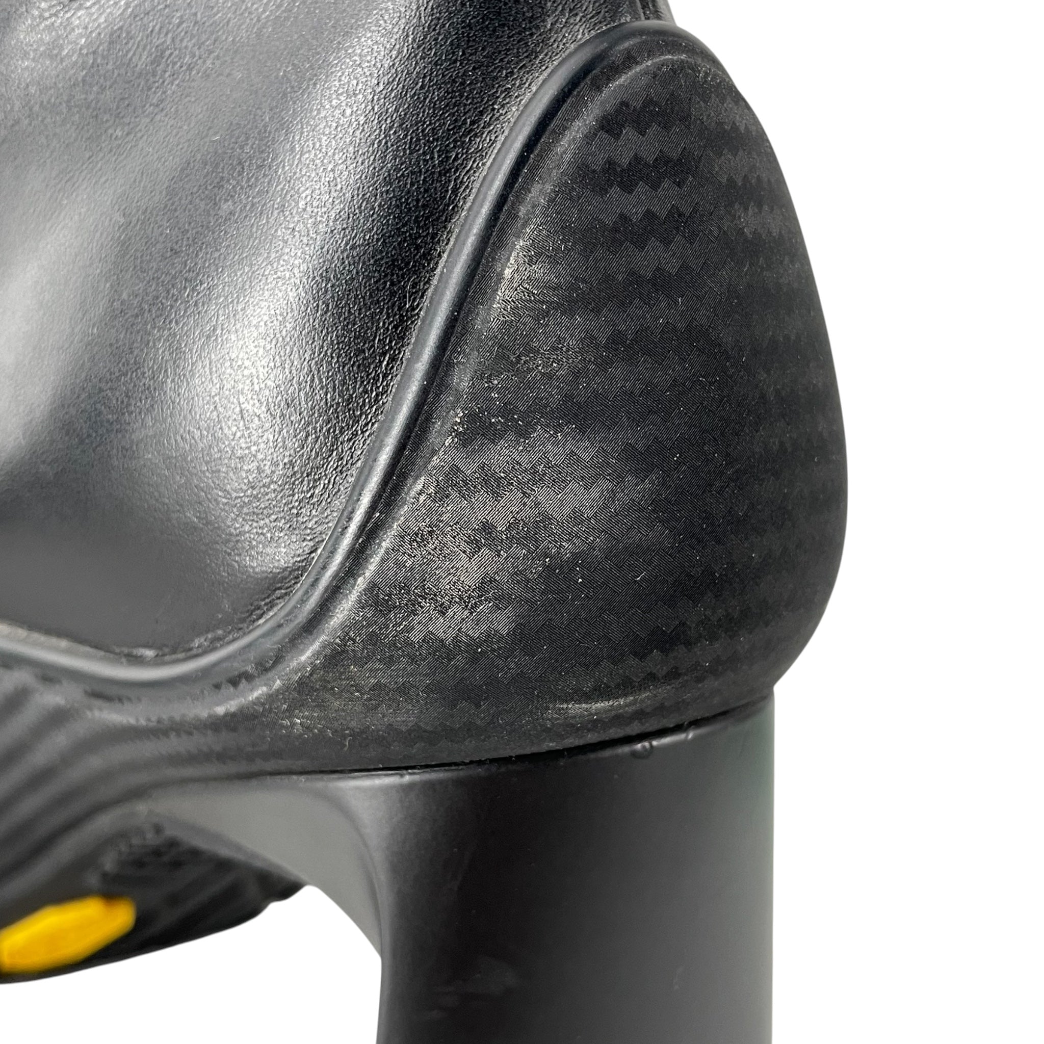 BALENCIAGA/Pull-On Boots/EU 42/Leather/BLK/VIBRAM 5 TOE HEEL view 4
