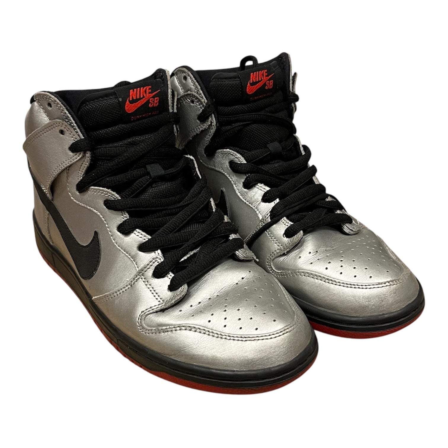 NIKE/Hi-Sneakers/US 10.5/Leather/SLV/steel reserve view 1
