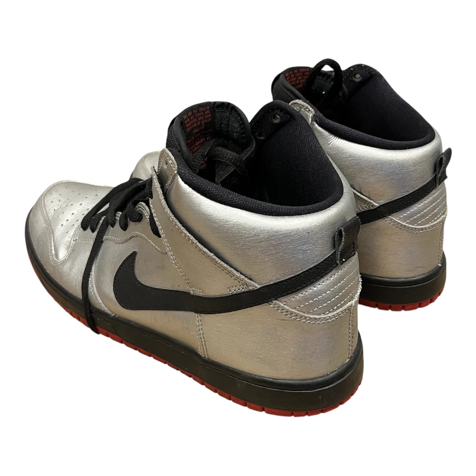 NIKE/Hi-Sneakers/US 10.5/Leather/SLV/steel reserve view 2
